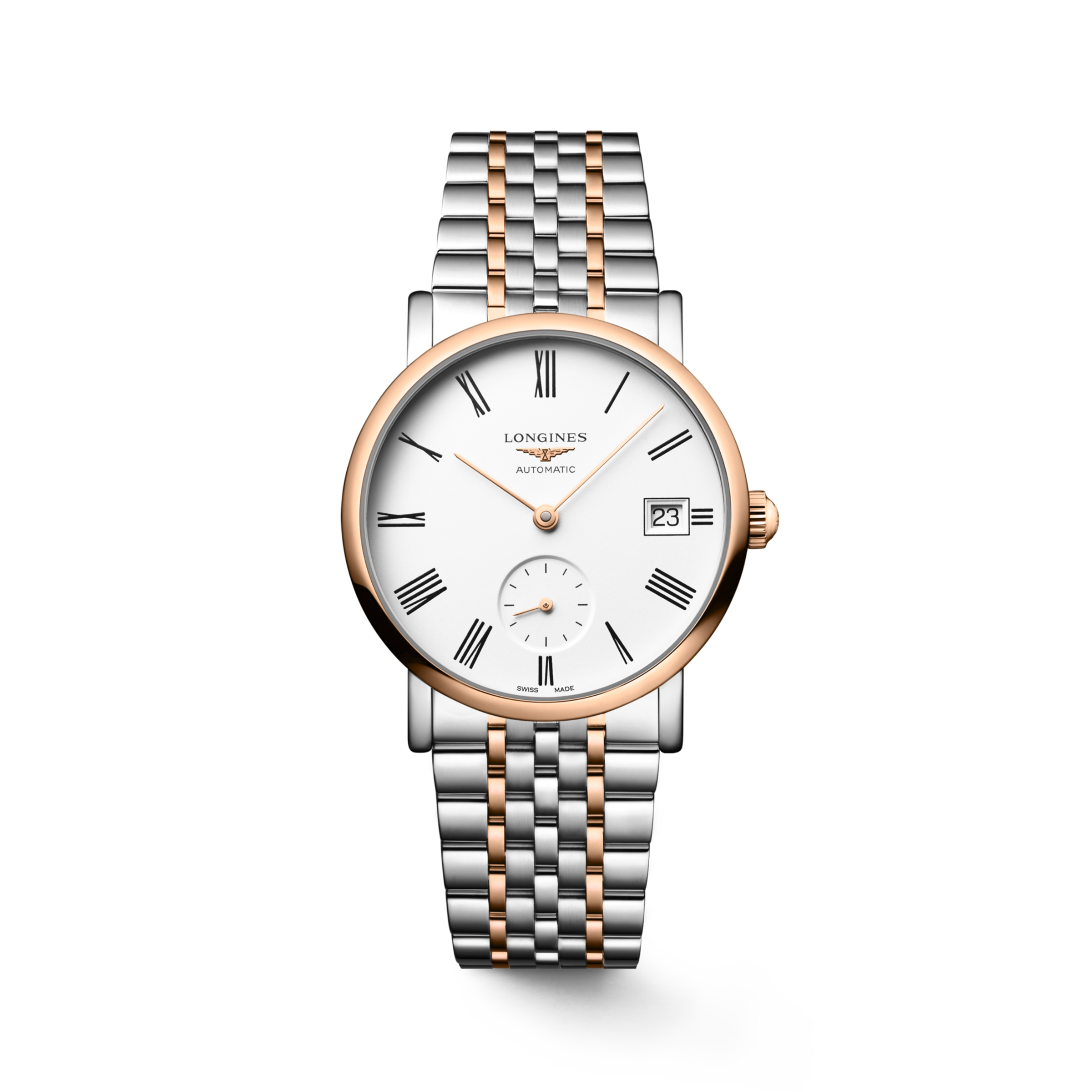 Longines ELEGANT COLLECTION Automatic Stainless steel and 18 karat pink gold cap 200 Watch - L4.312.5.11.7