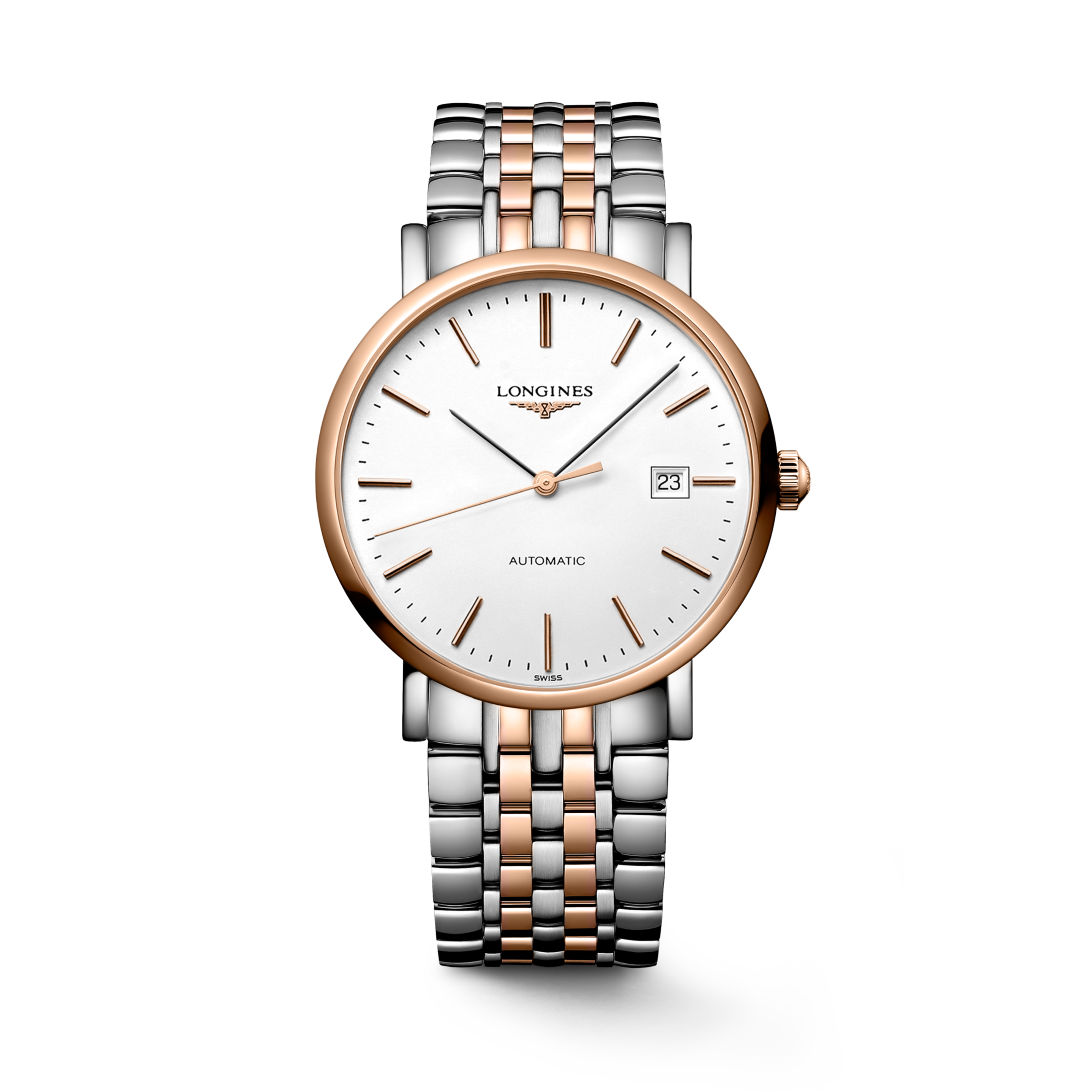 Longines ELEGANT COLLECTION Automatic Stainless steel and 18 karat pink gold cap 200 Watch - L4.910.5.12.7