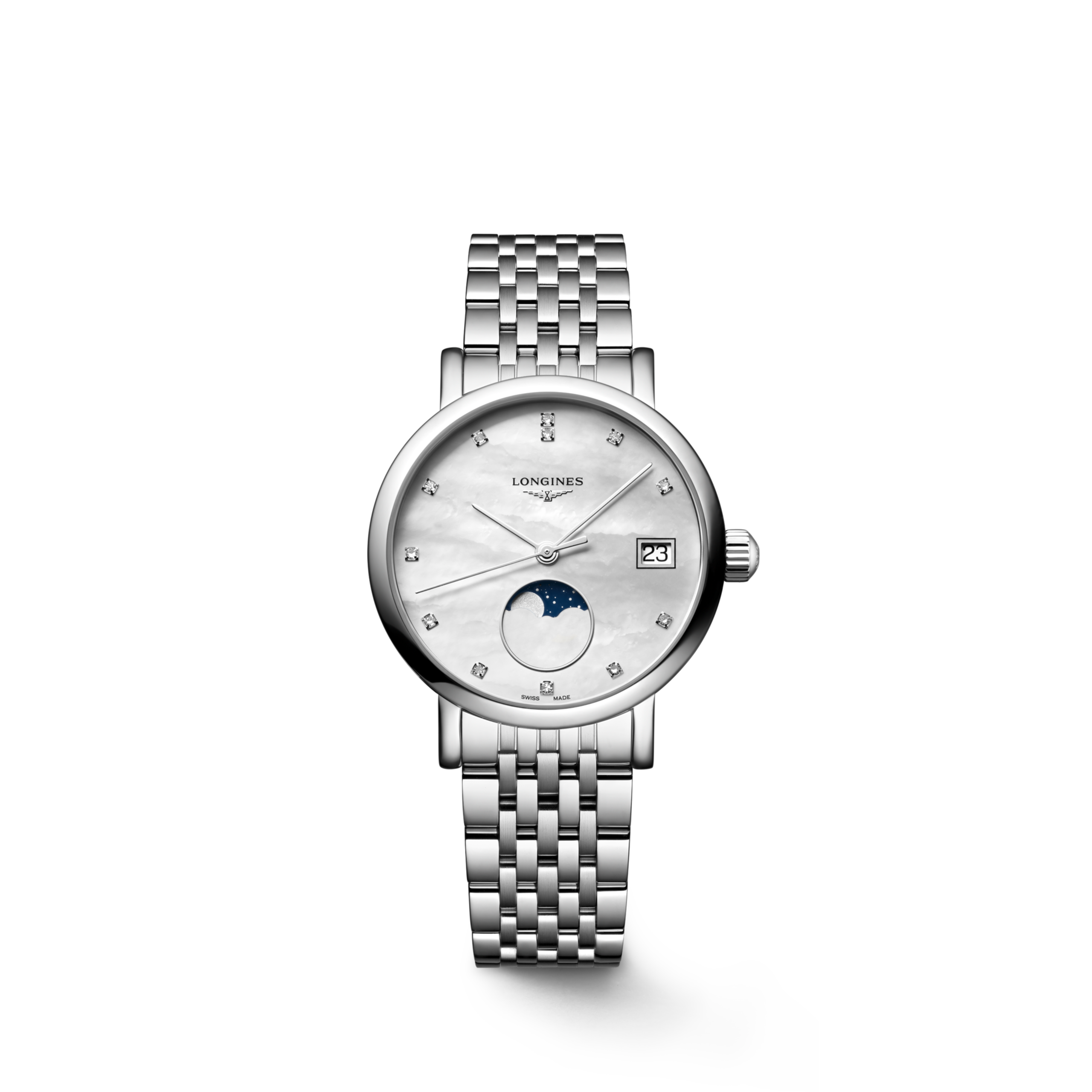 Longines ELEGANT COLLECTION MOONPHASE Quartz Stainless steel Watch - L4.330.4.87.6