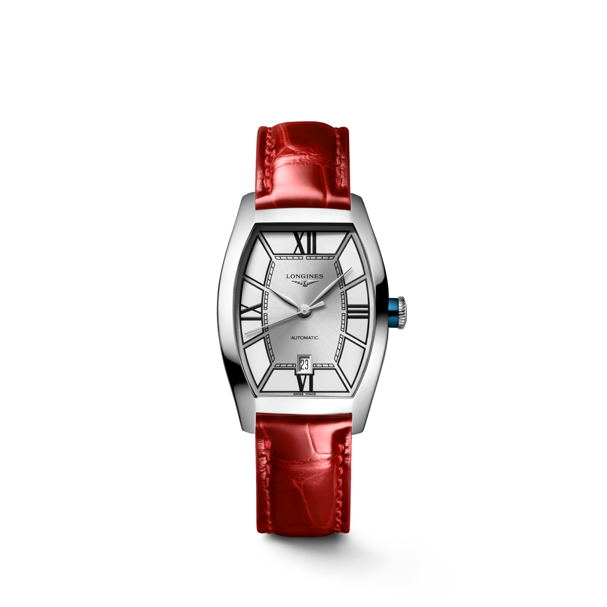 ロンジン エヴィデンツァ 自動巻、ステンレススティール、シルバー