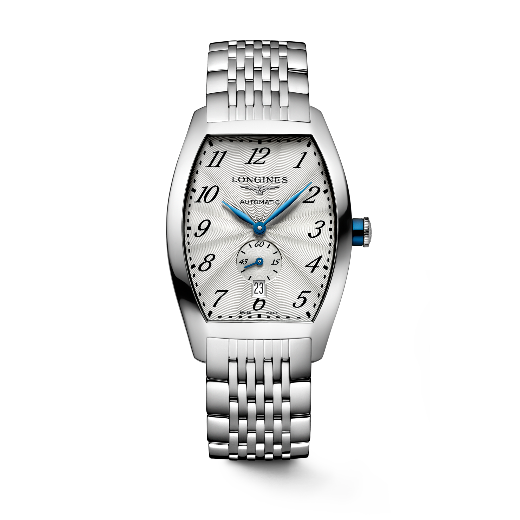 ロンジン エヴィデンツァ 自動巻、ステンレススティール、シルバー