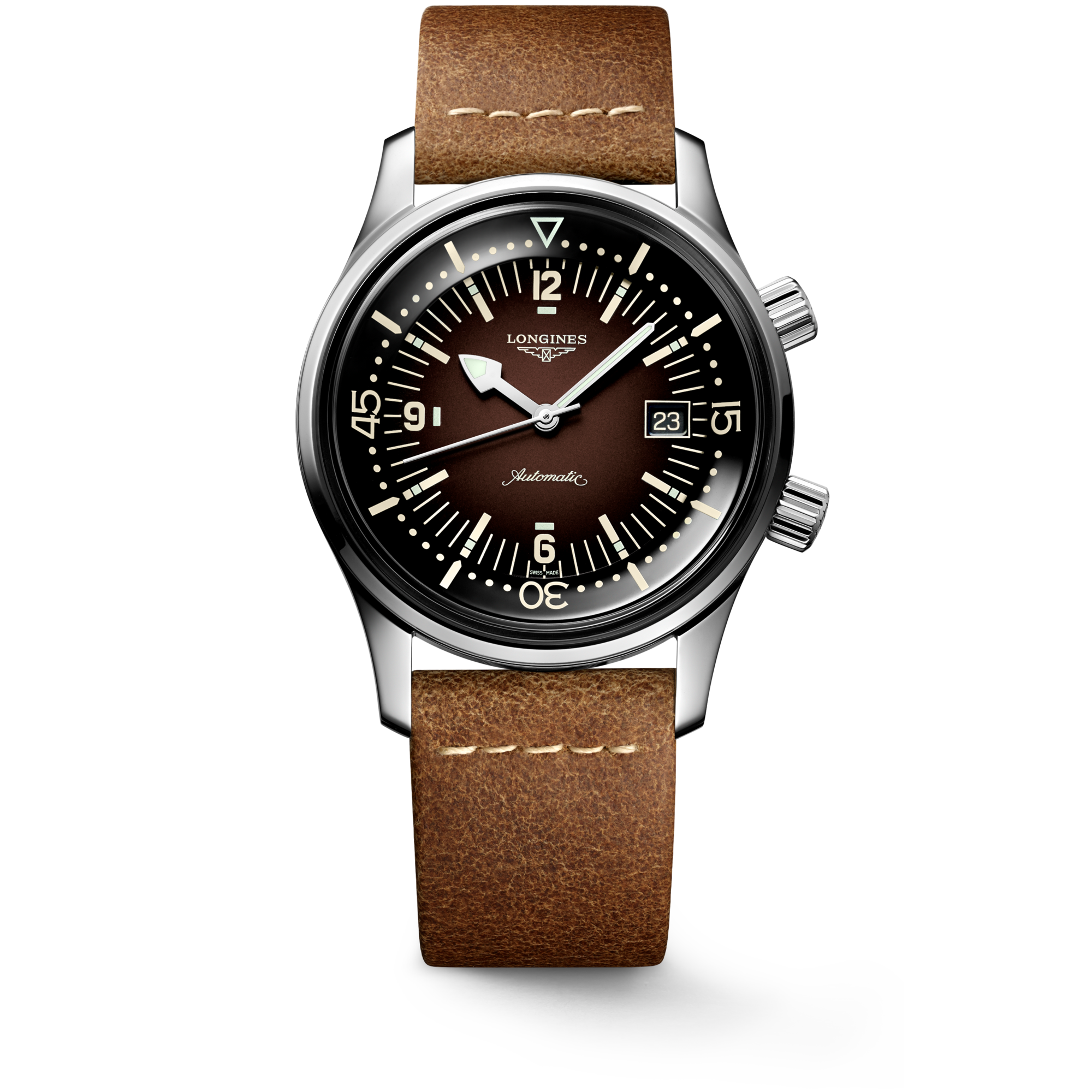 稼働 LONGINES 腕時計 ゴールド文字盤 レザー デイト 1724 稼働 LONGINES 腕時計 ゴールド文字盤 レザー デイト 1724 | Like a