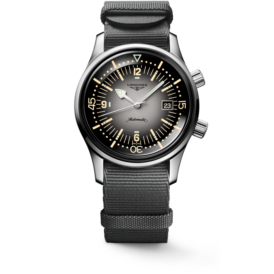 Longines Legend Diver 42mm Cadran Gris - L3.774.4.70.2