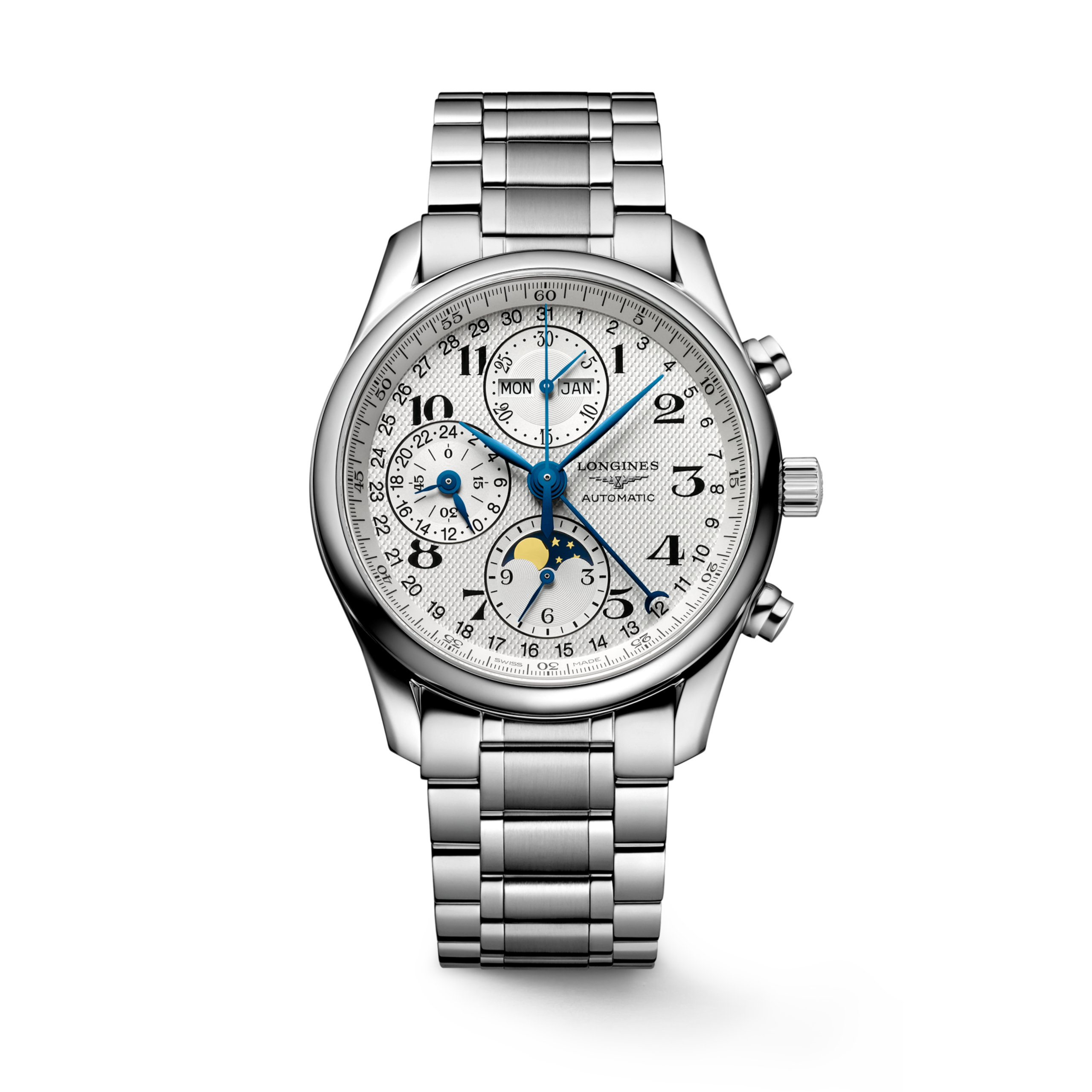 Longines MASTER COLLECTION CHRONO MOONPHASE Automatic Stainless steel Watch - L2.673.4.78.6