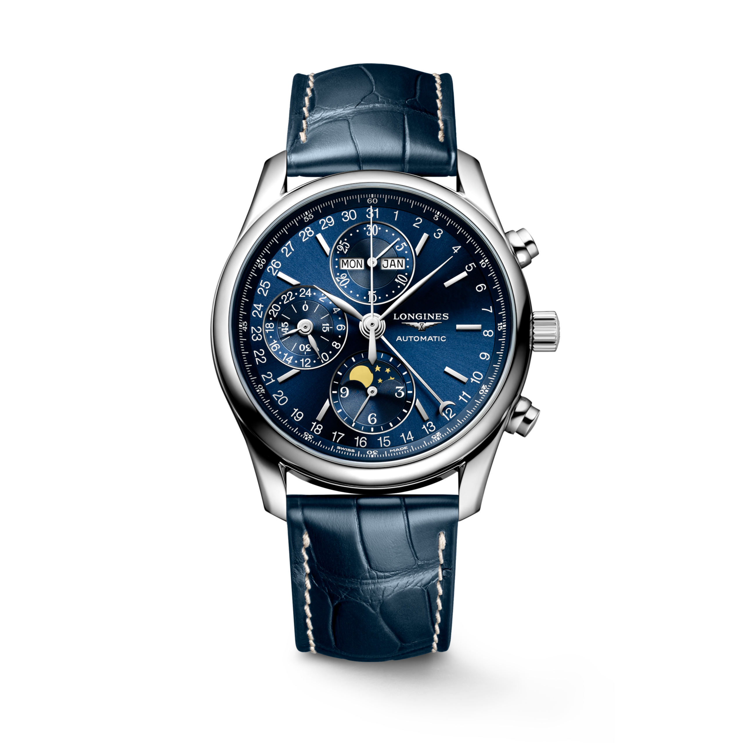 Longines MASTER COLLECTION CHRONO MOONPHASE Automatic Stainless steel Watch - L2.673.4.92.0