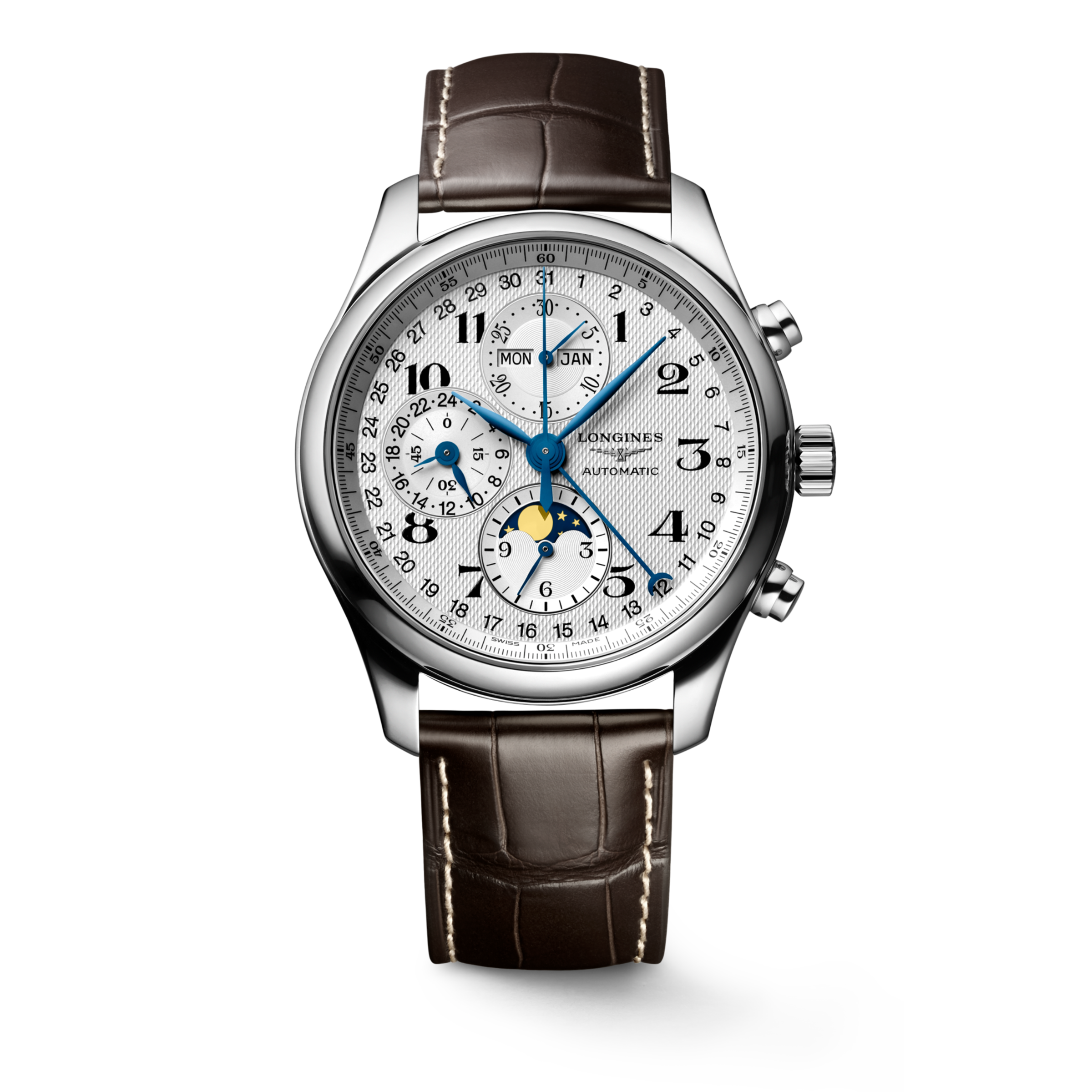 Longines MASTER COLLECTION CHRONO MOONPHASE Automatic Stainless steel Watch - L2.773.4.78.3