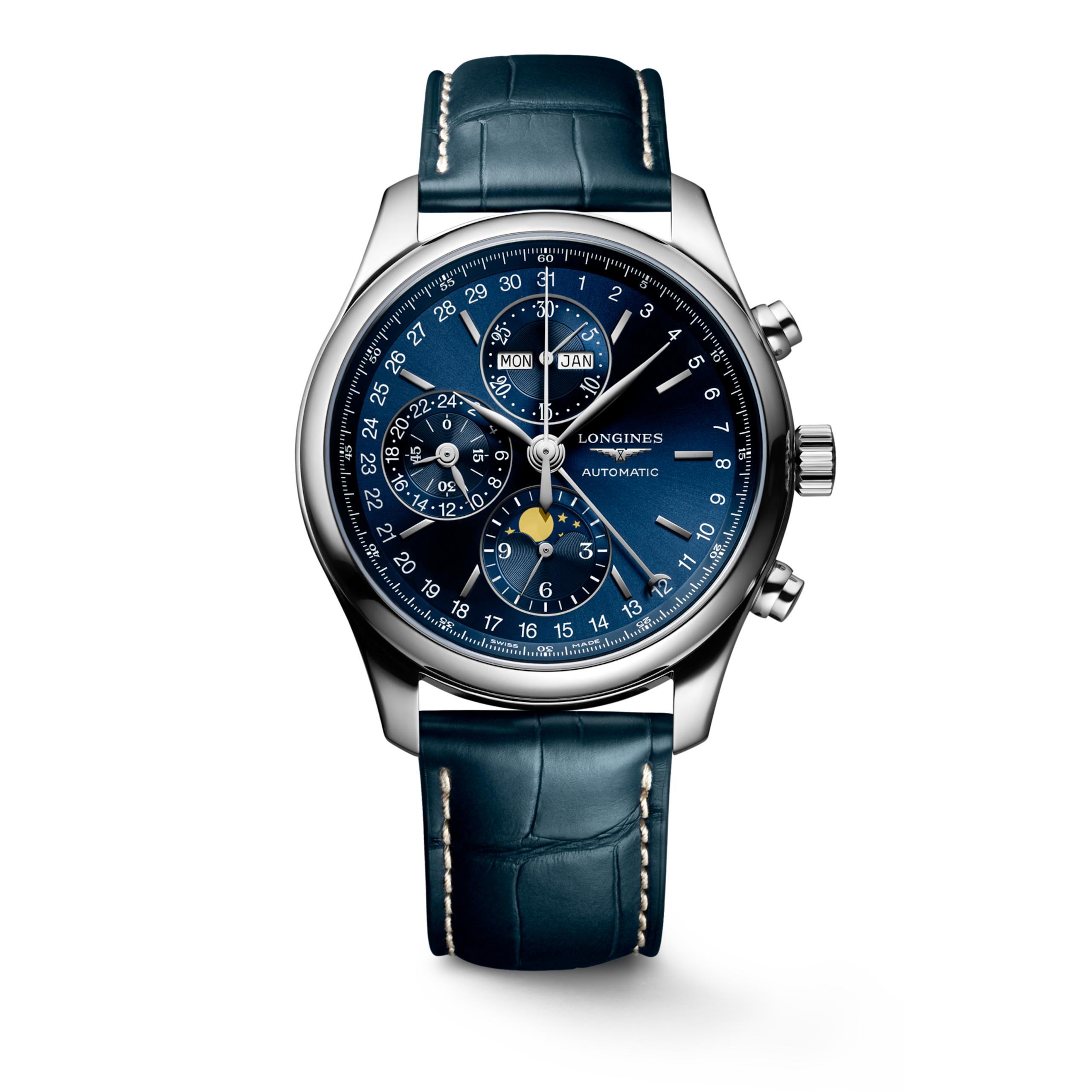Longines MASTER COLLECTION CHRONO MOONPHASE Automatic Stainless steel Watch - L2.773.4.92.0