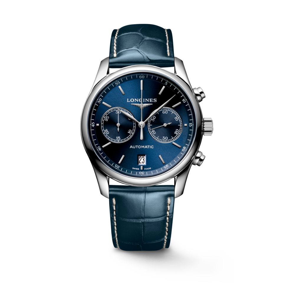 Longines Master Collection Chronograph 40mm Cadran Bleu Soleillé - L2.629.4.92.0