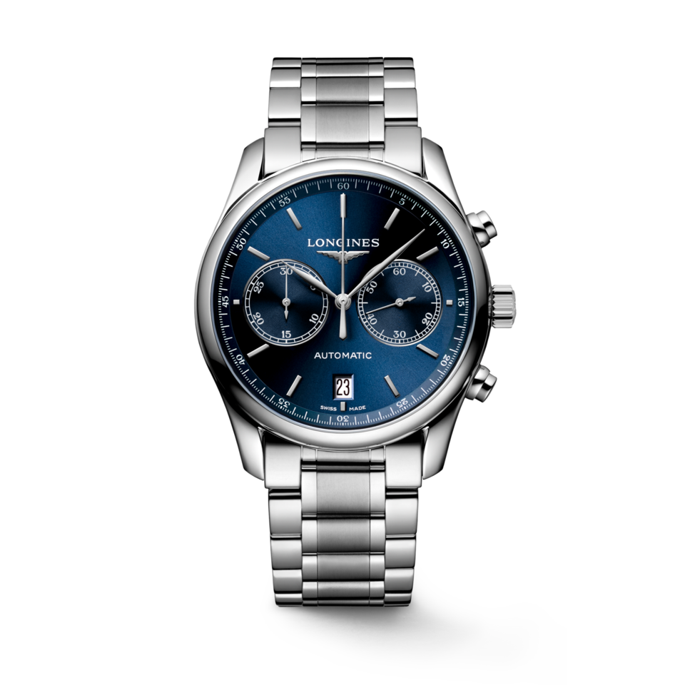 Longines Master Collection Chronograph 40mm Cadran Bleu Soleillé - L2.629.4.92.6