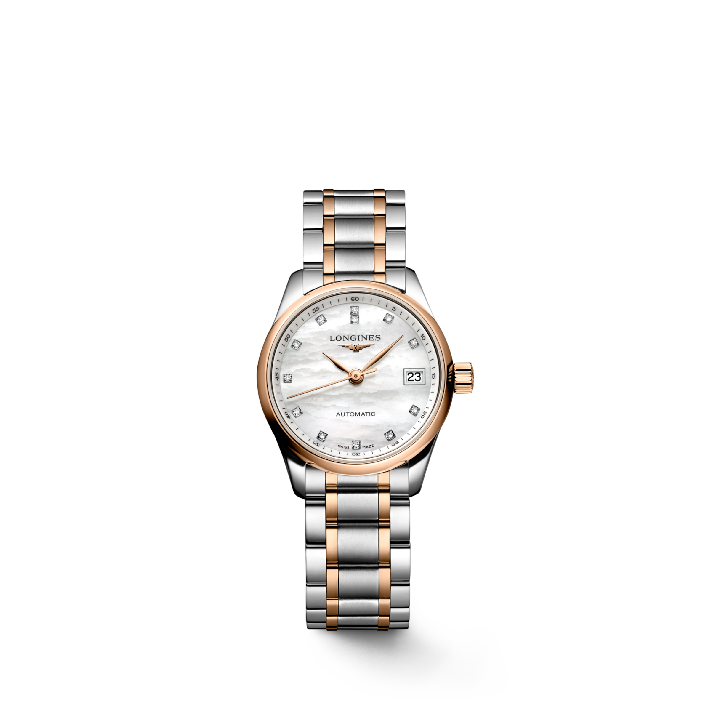 Longines MASTER COLLECTION Automatic Stainless steel and 18 karat pink gold Watch - L2.128.5.89.7