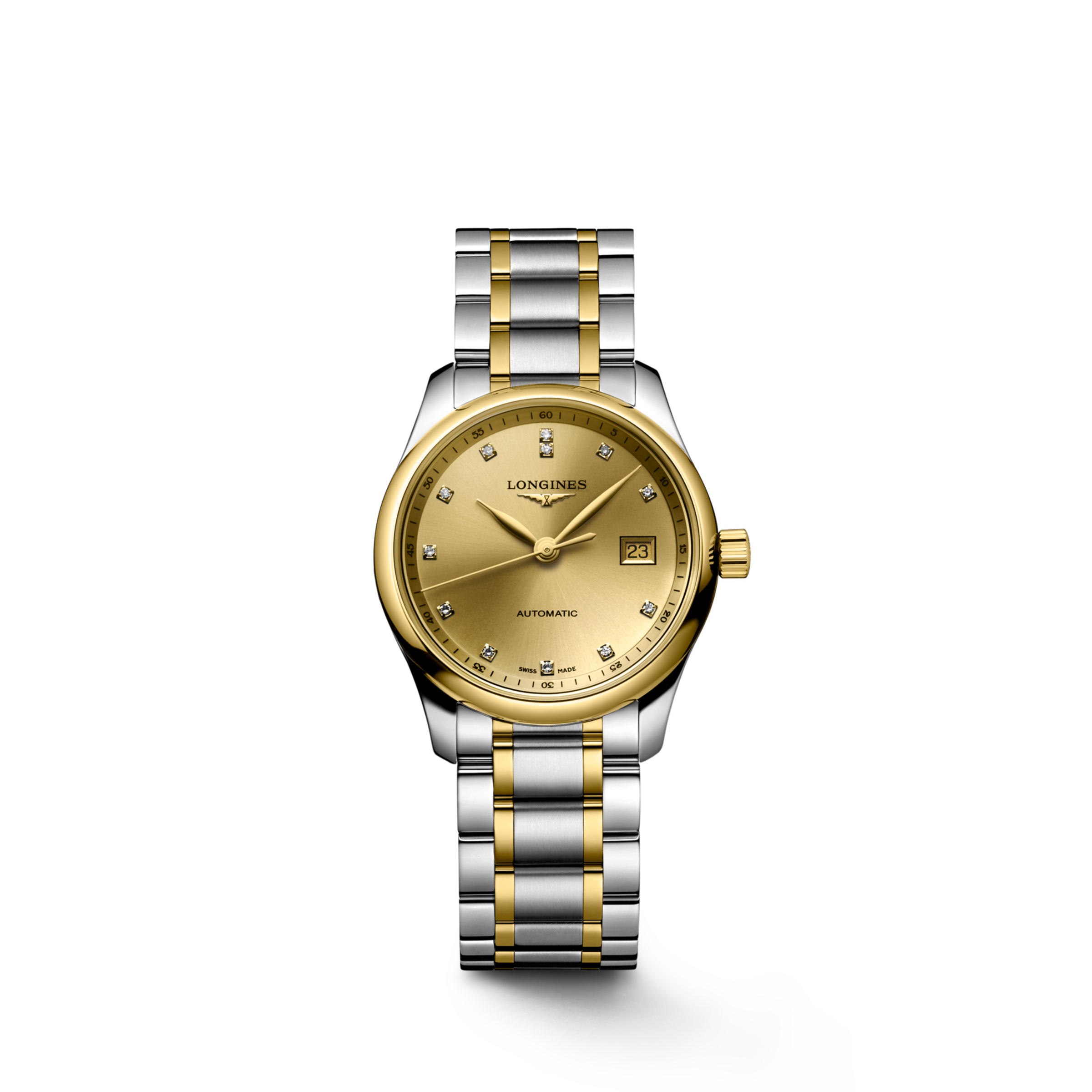 Longines MASTER COLLECTION Automatic Stainless steel and 18 karat yellow gold cap 200 Watch - L2.257.5.37.7