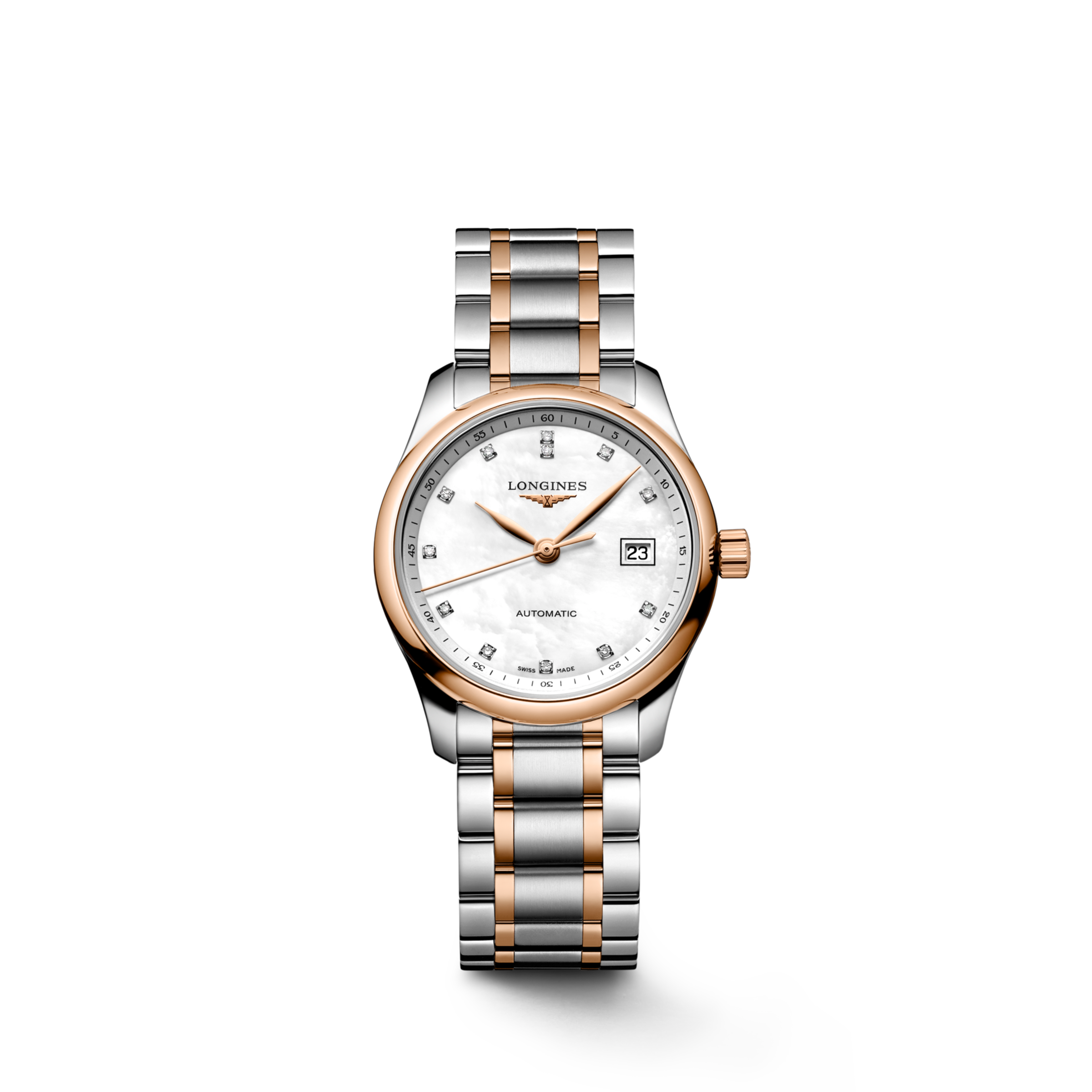 Longines MASTER COLLECTION Automatic Stainless steel and 18 karat pink gold cap 200 Watch - L2.257.5.89.7