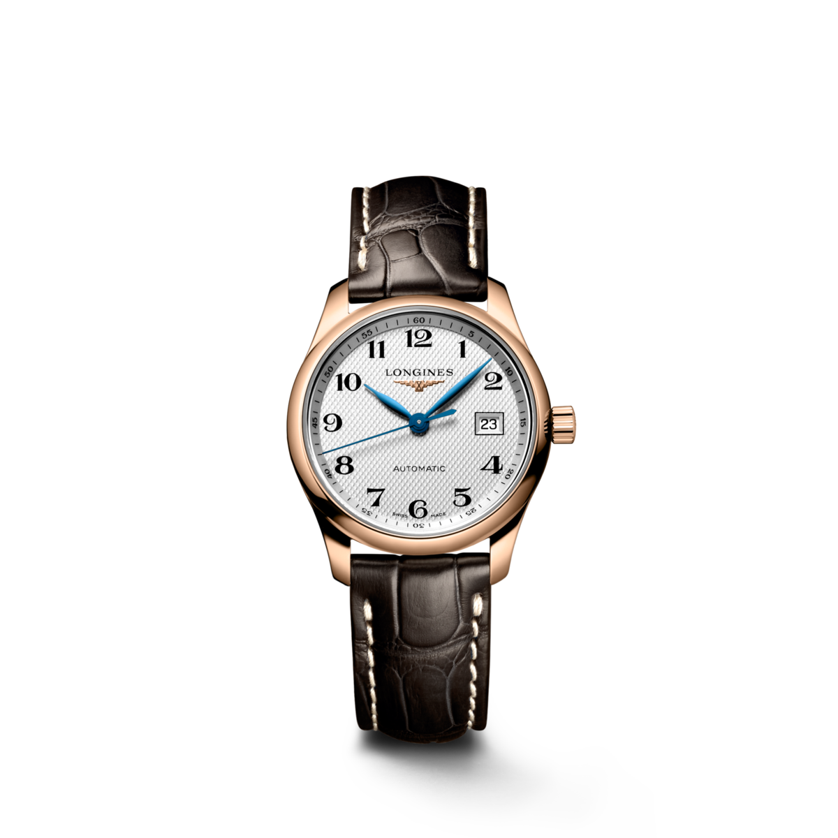 LONGINES MASTER COLLECTION Automatic, 18 Karat Pink Gold, Silver ...