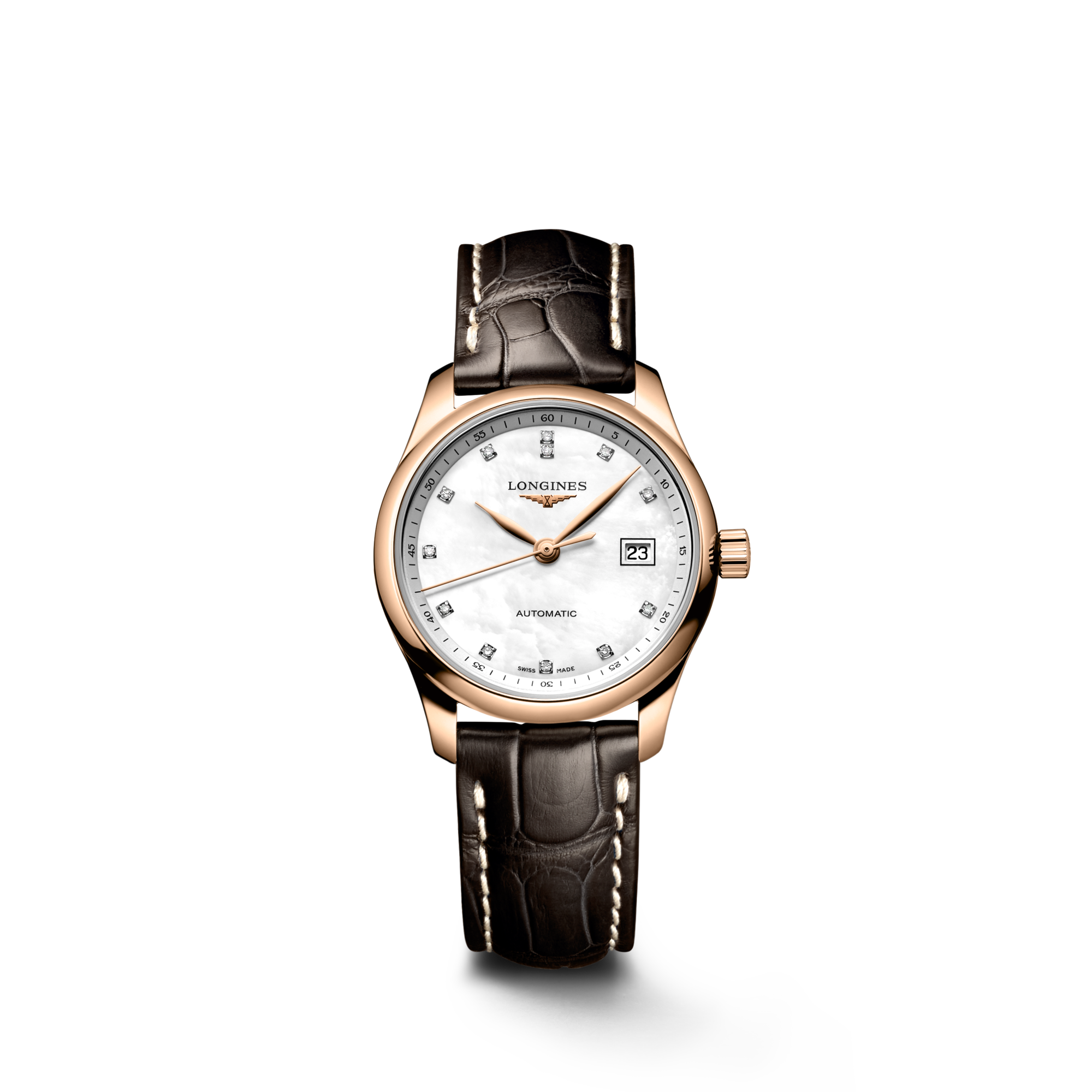 LONGINES MASTER COLLECTION Automatic, Rose Gold 18 Carats, White