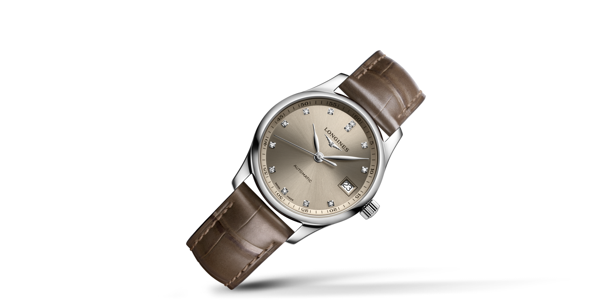 LONGINES MASTER COLLECTION Automatic, Stainless Steel, Beige Dial ...