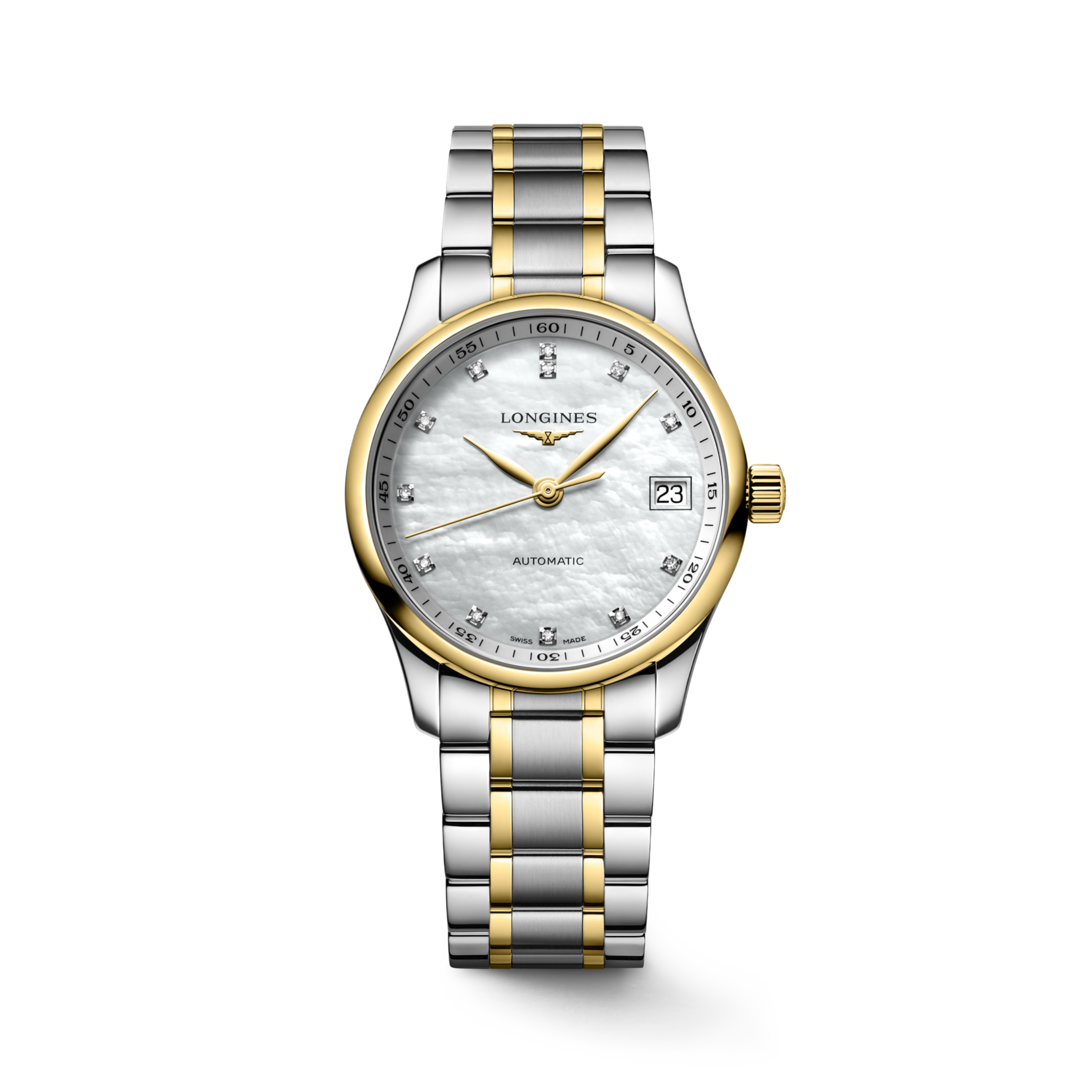 Longines MASTER COLLECTION automatic stainless steel and 18 karat yellow gold cap 200 Watch - L2.357.5.87.7