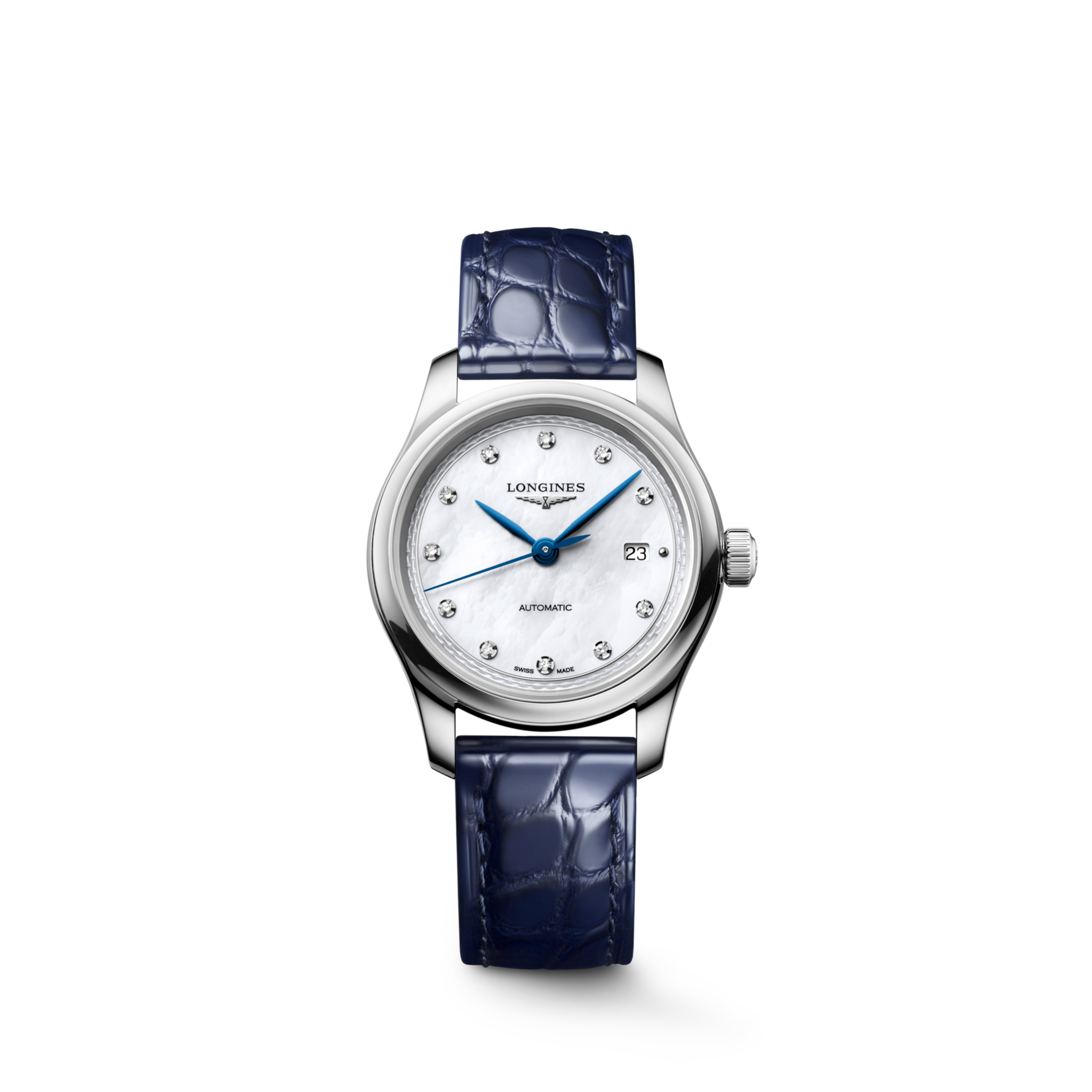 LONGINES MASTER COLLECTION L2.449.4.87.2 Automatik, Edelstahl, Weißes Perlmutt, Armband Watch - Uhren-Soldier