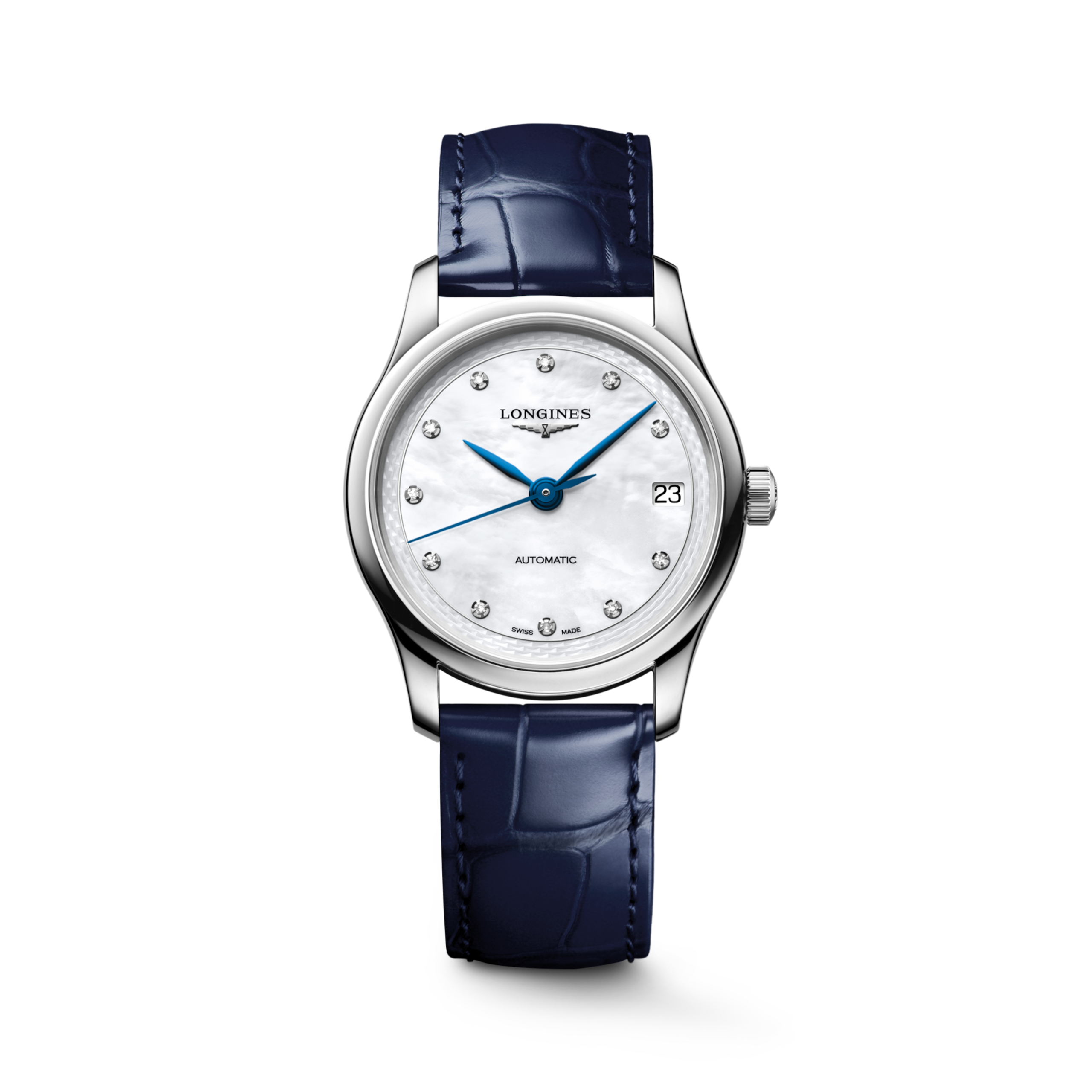 LONGINES MASTER COLLECTION L2.450.4.87.2 Automatik, Edelstahl, Weißes Perlmutt, Armband Watch - Uhren-Soldier