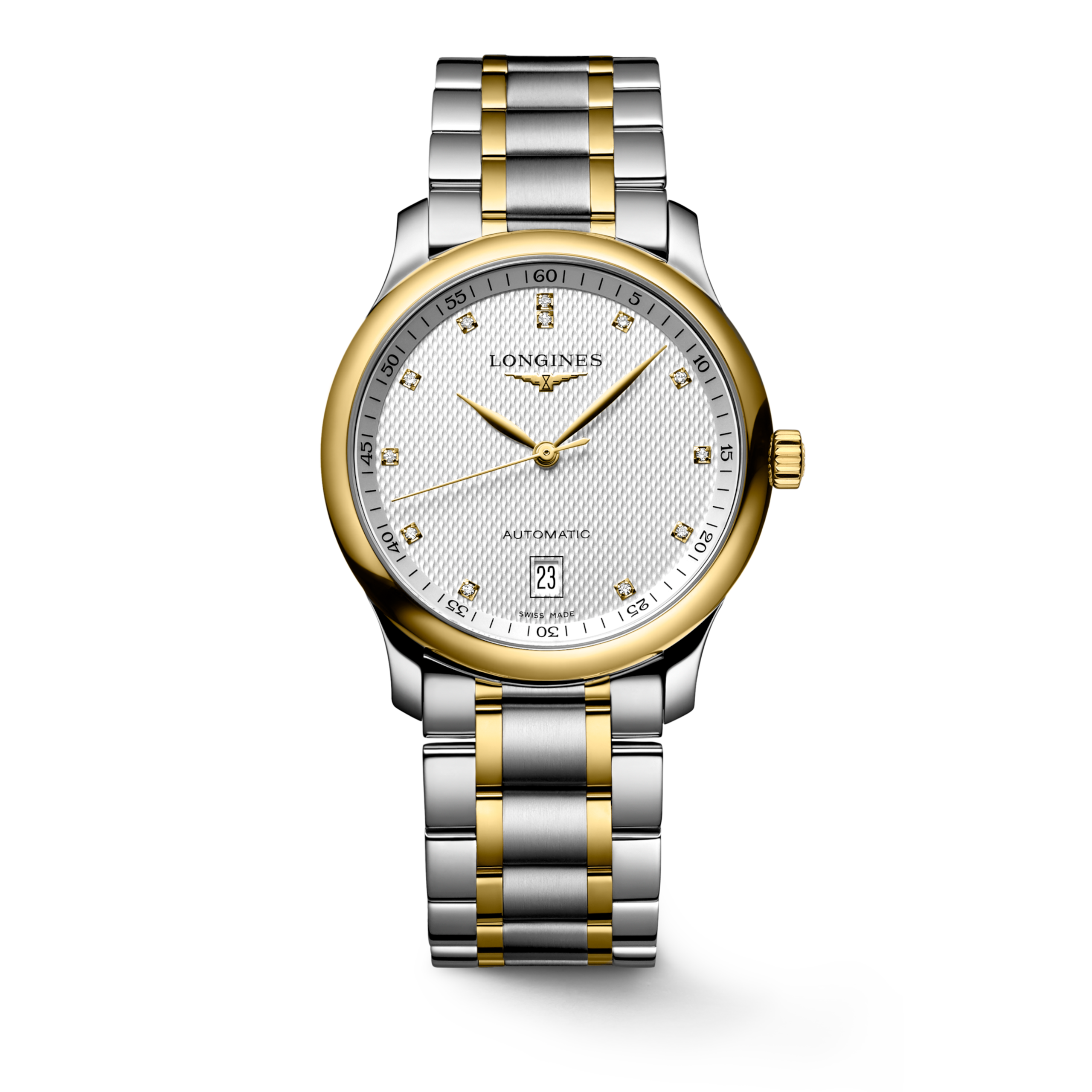 Longines MASTER COLLECTION otomatik paslanmaz çelik ve 18 ayar sarı altın kapak 200 Watch - L2.628.5.77.7
