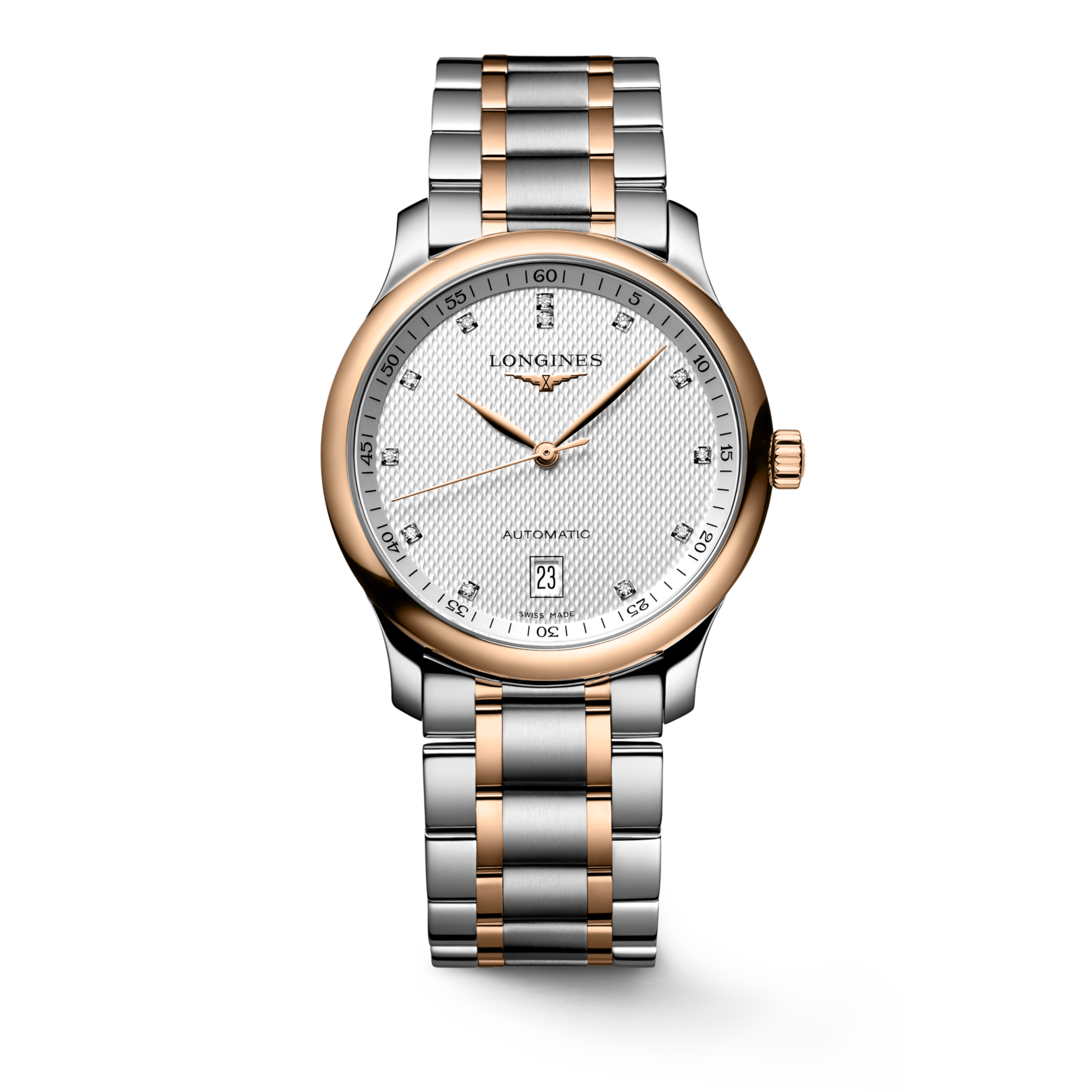 Longines MASTER COLLECTION Automatic Stainless steel and 18 karat pink gold cap 200 Watch - L2.628.5.97.7