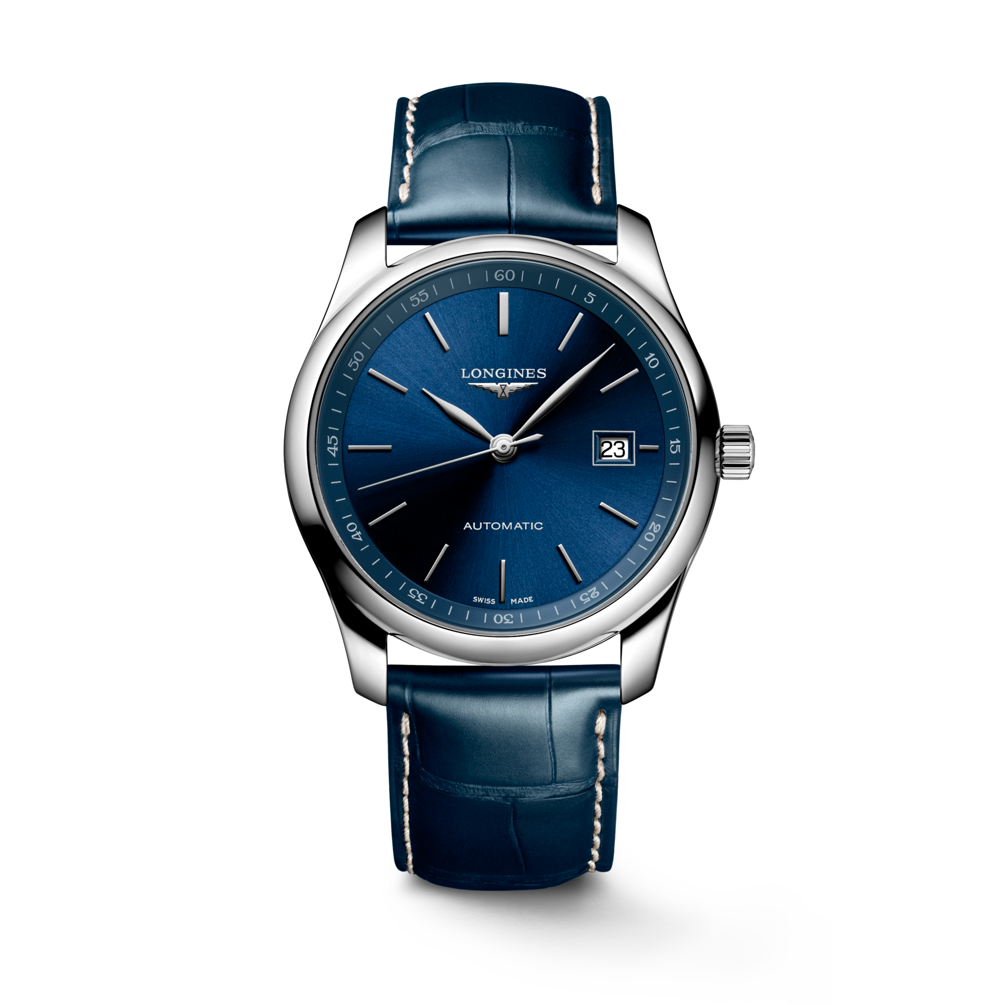 Longines Master Collection Automatic watch 40mm, Sunray blue