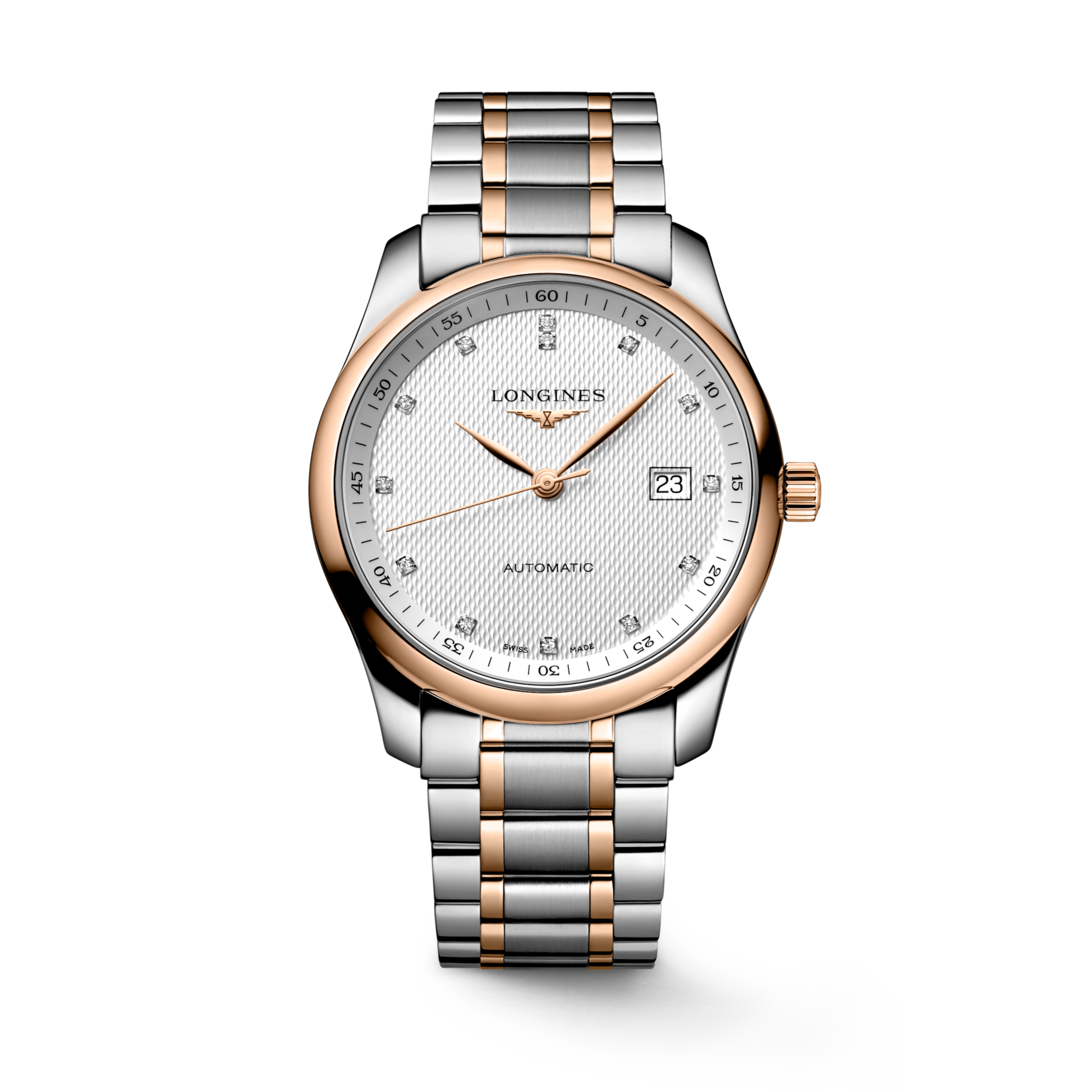 Longines MASTER COLLECTION Automatic Stainless steel and 18 karat pink gold cap 200 Watch - L2.793.5.77.7