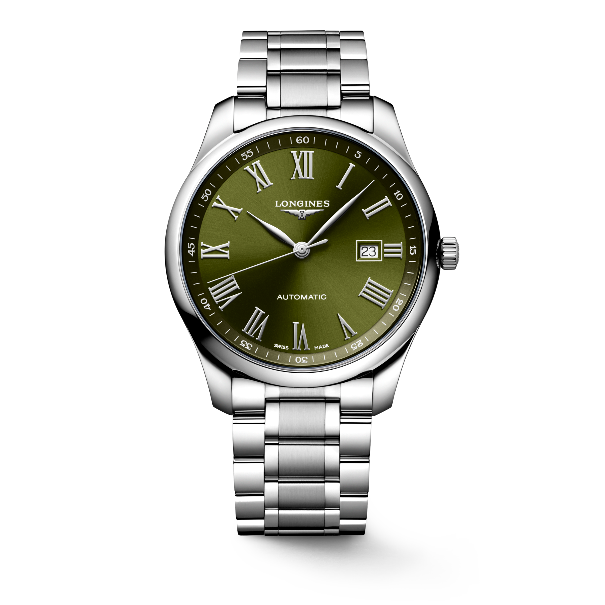 LIN様 LONGINES MASTER COLLECTION Automatic, Stainless Steel, Green Dial