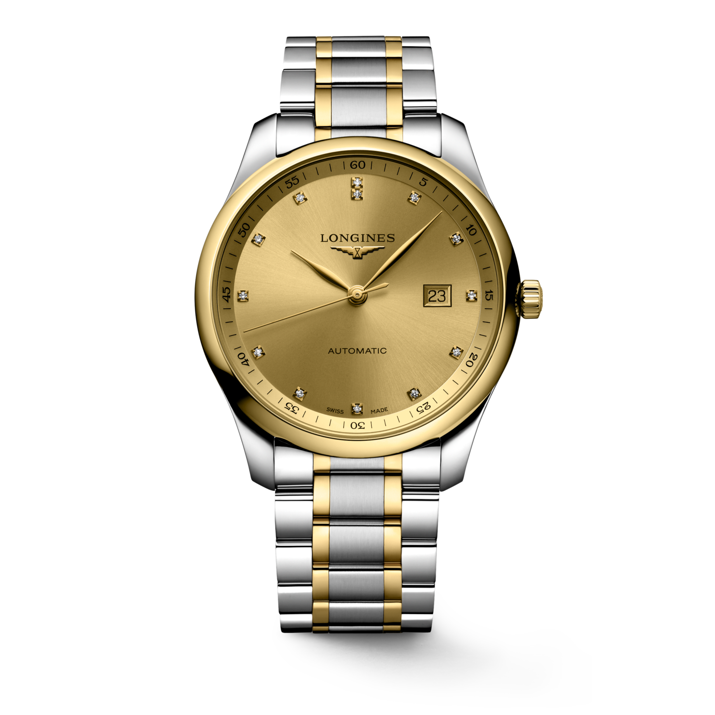 Longines MASTER COLLECTION Automatic Stainless steel and 18 karat yellow gold cap 200 Watch - L2.893.5.37.7