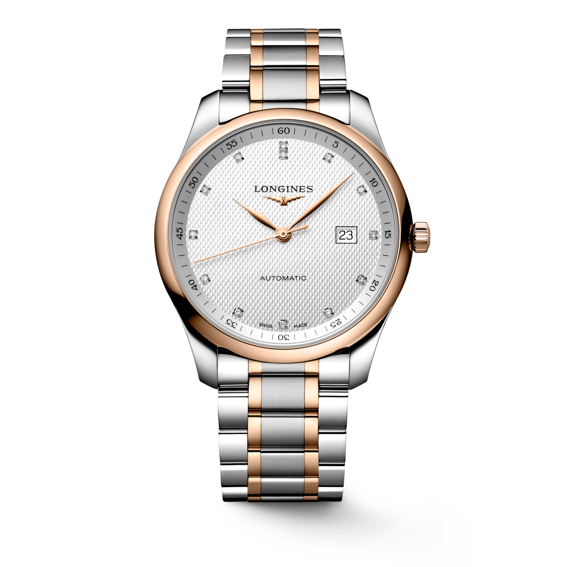 Longines MASTER COLLECTION Automatic Stainless steel and 18 karat pink gold cap 200 Watch - L2.893.5.77.7