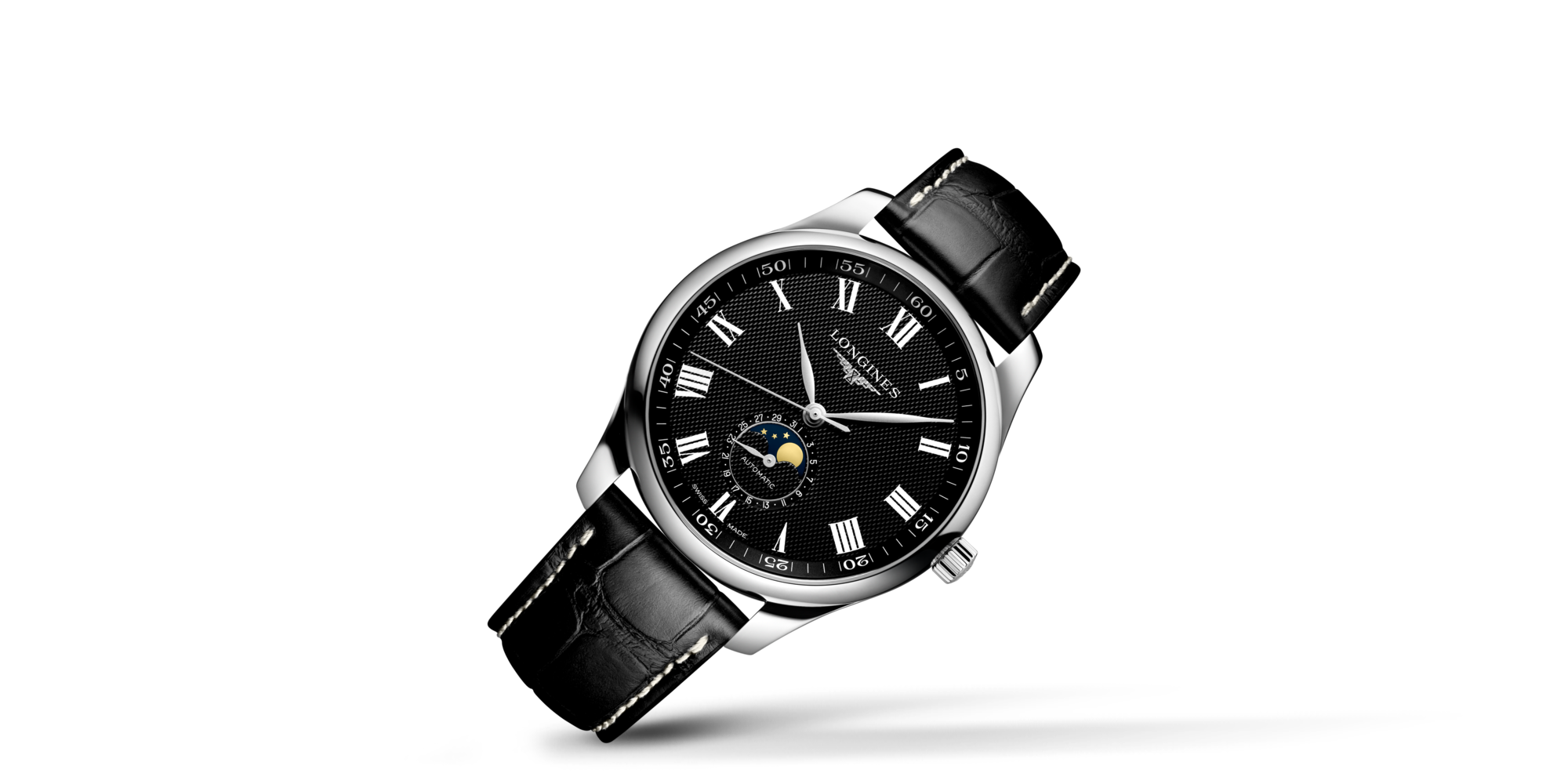 LONGINES MASTER COLLECTION Automatic, Stainless Steel, Black