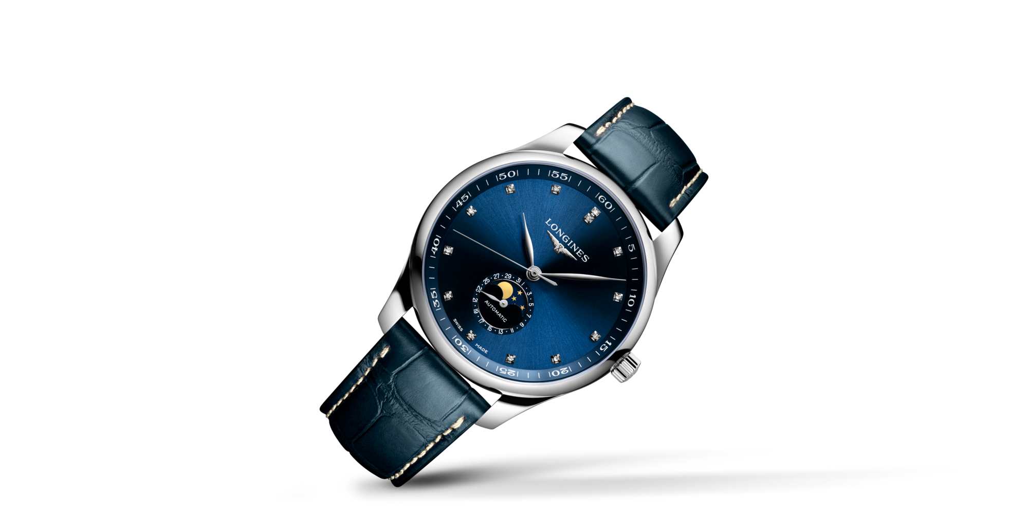 LONGINES MASTER COLLECTION Automatic, Stainless Steel, Sunray Blue 