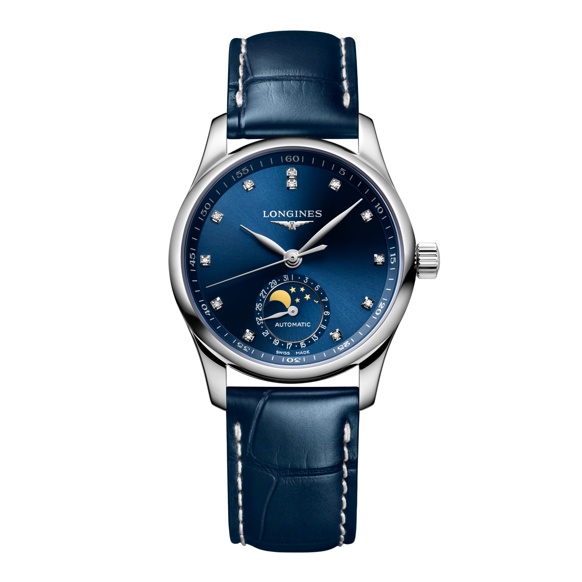 Longines conquest ladies moonphase best sale