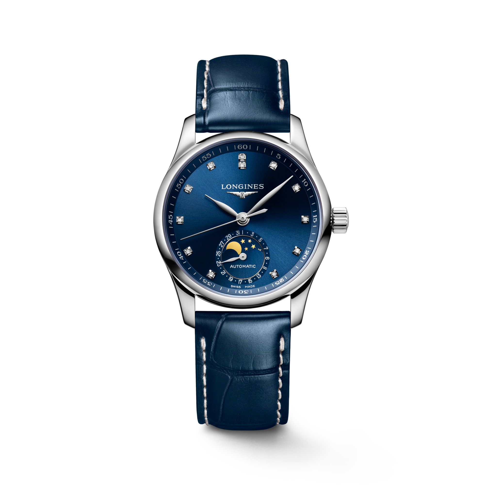 新品 LONGINES master moonphase 40mm LONGINES MASTER COLLECTION MOONPHASE 自動巻、ステンレススティール