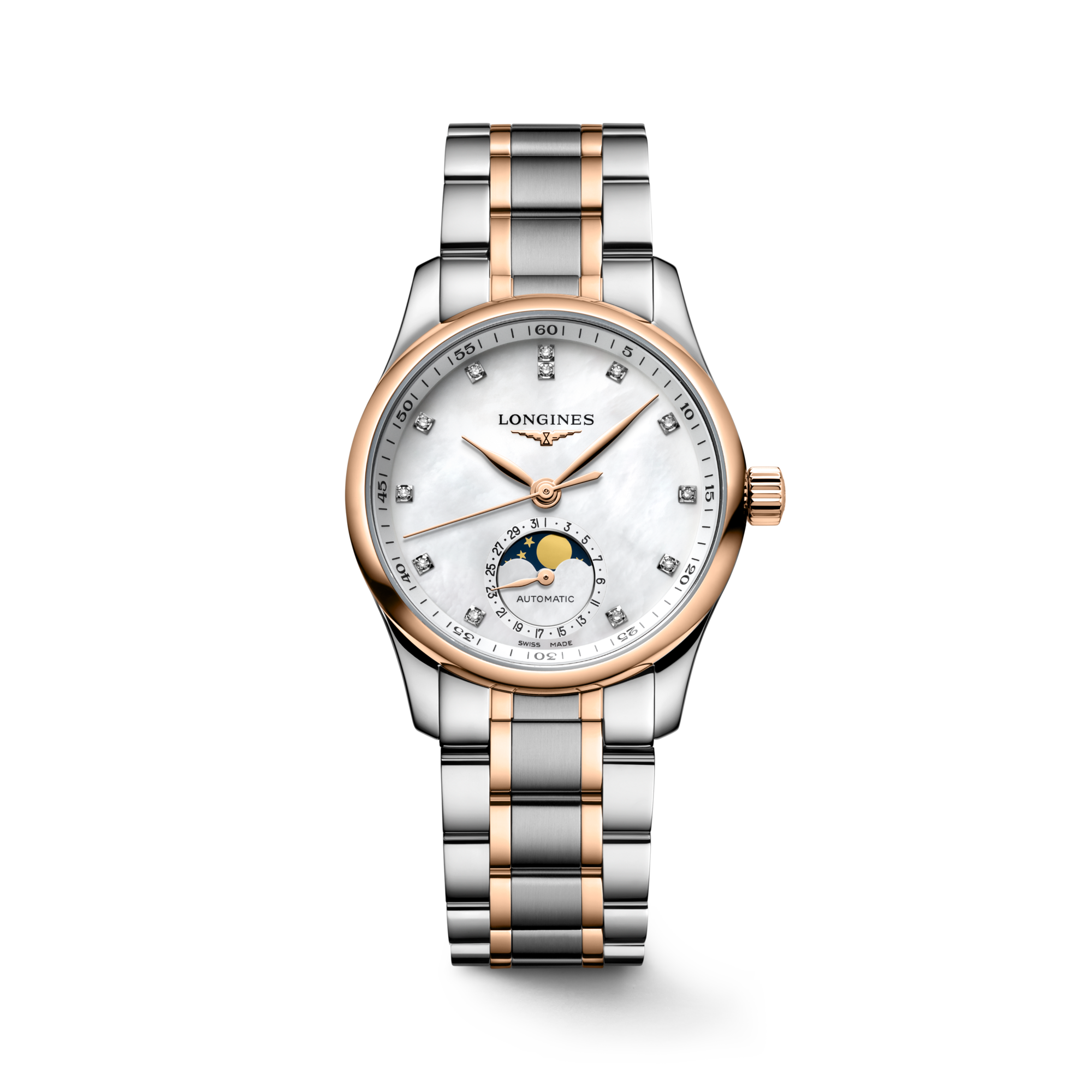 LONGINES MASTER COLLECTION MOONPHASE Otomatik, Paslanmaz Çelik Ve