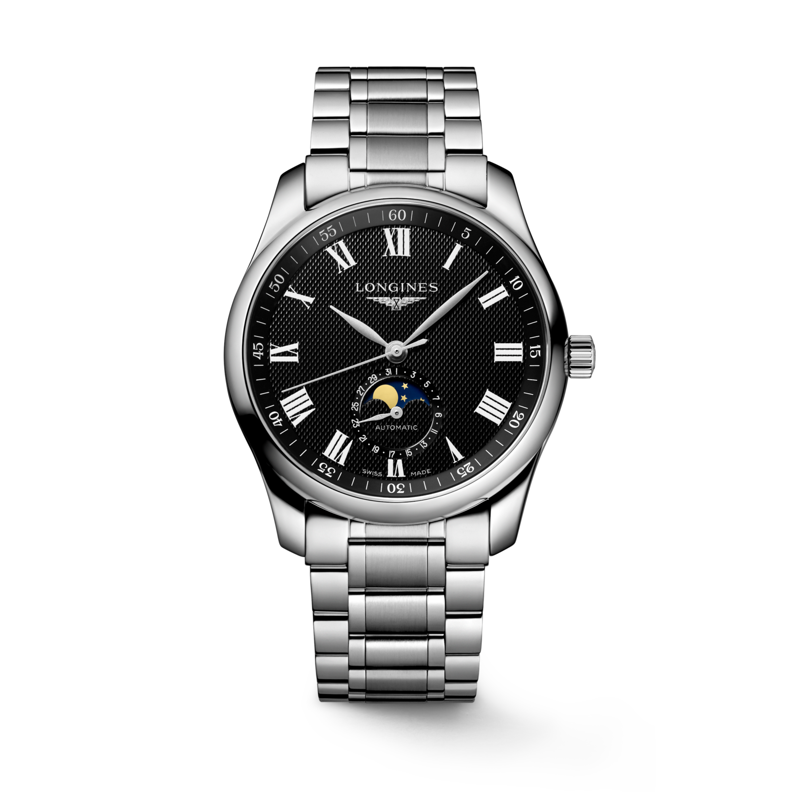 Longines MASTER COLLECTION MOONPHASE Automatik Edelstahl Watch - L2.909.4.51.6