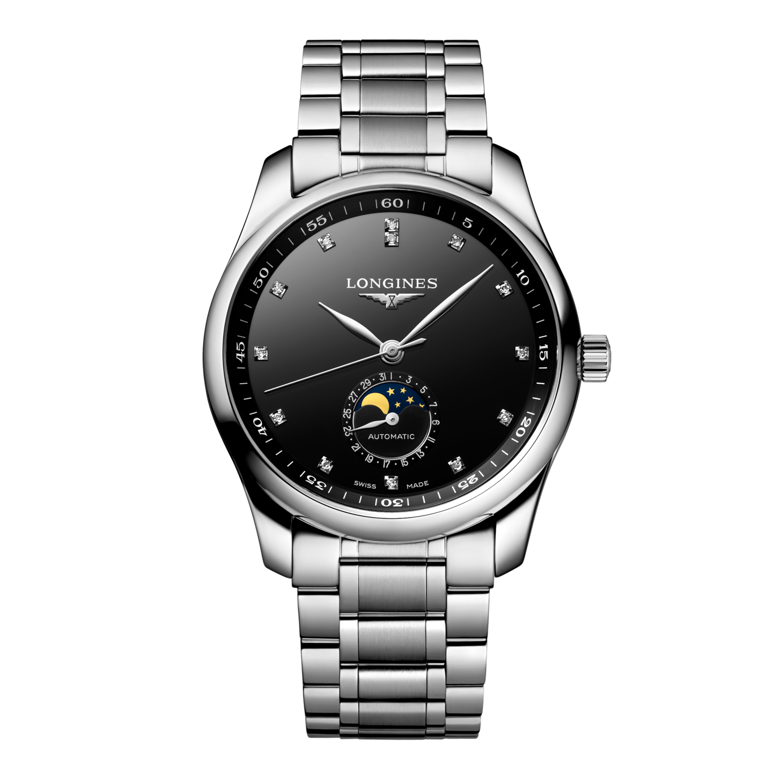 LONGINES MASTER COLLECTION MOONPHASE 自動巻、ステンレス LONGINES MASTER COLLECTION MOONPHASE 自動巻、ステンレス
