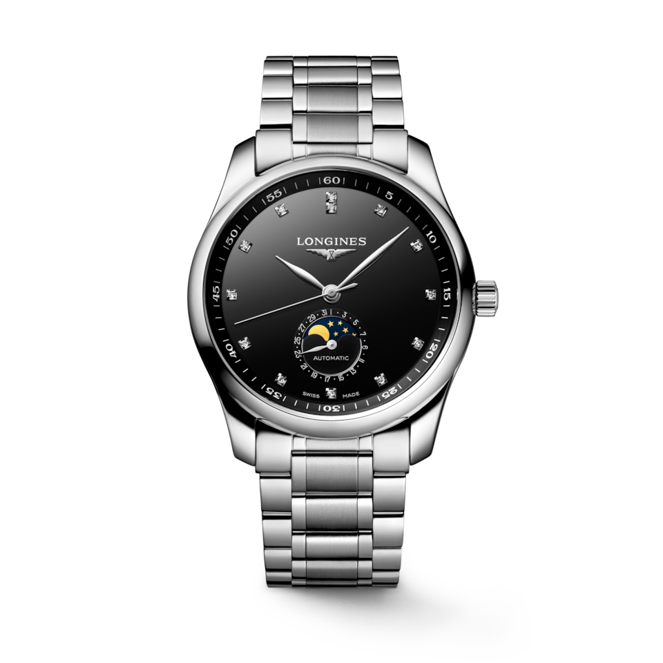 Longines Master Collection Moonphase 40mm Cadran Noir Laqué - L2.909.4.57.6