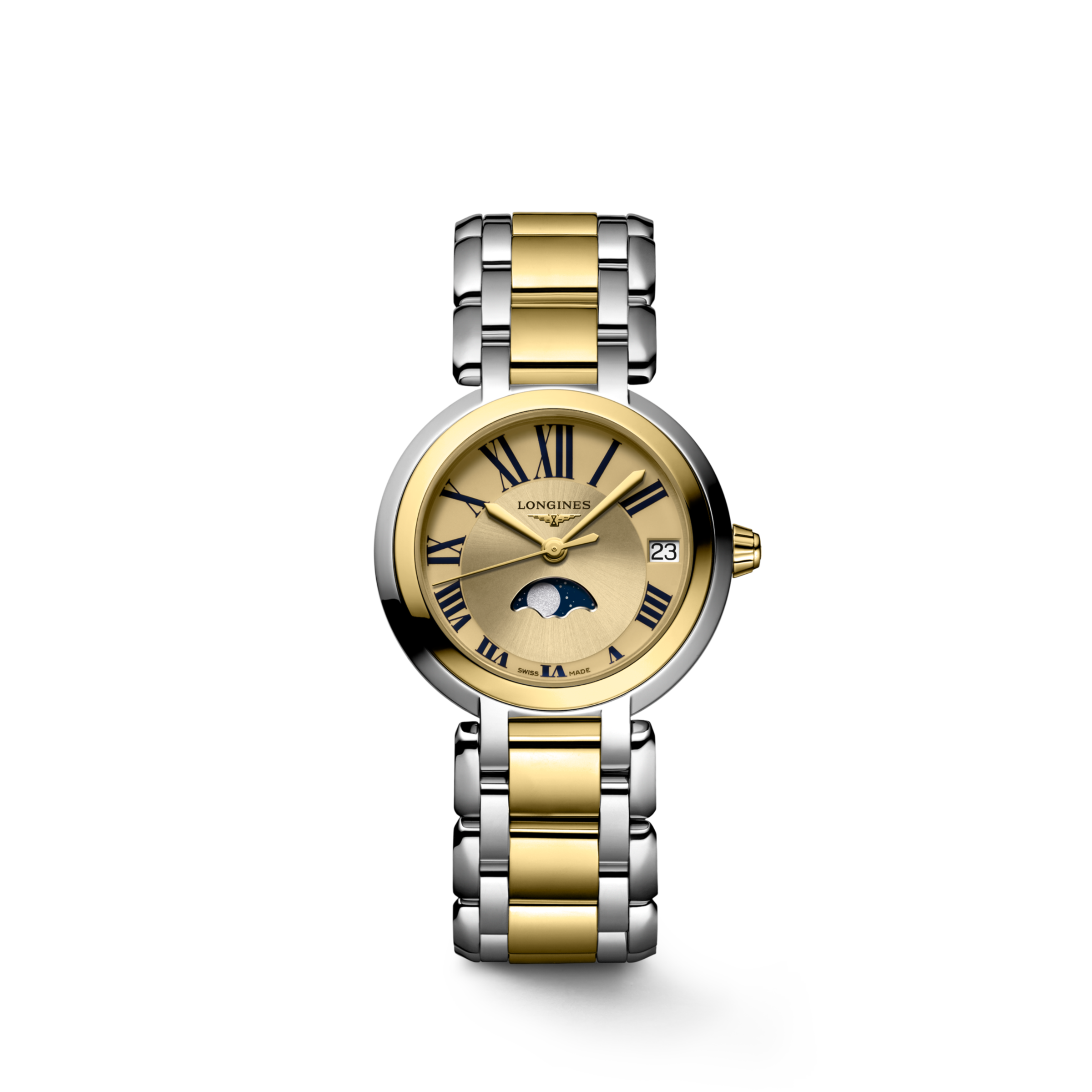 Longines PRIMALUNA Quartz Stainless steel and 18 karat yellow gold cap 200 Watch - L8.115.5.31.7