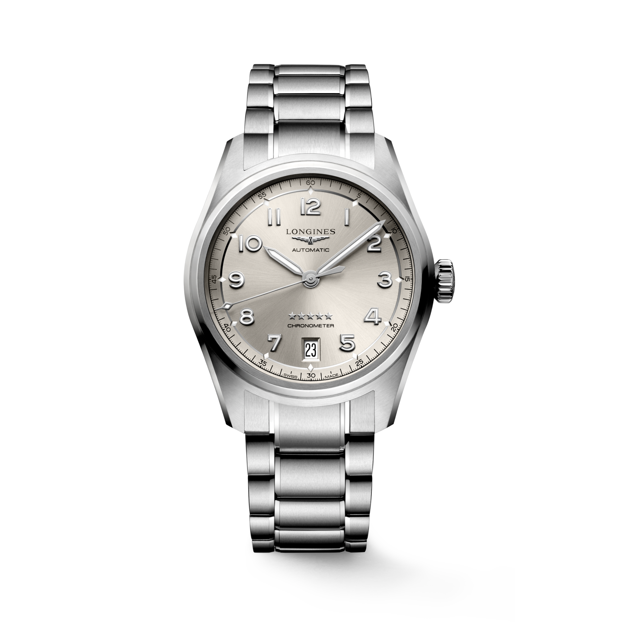 LONGINES SPIRIT Automatic, Stainless Steel, Sunray Ivory Dial