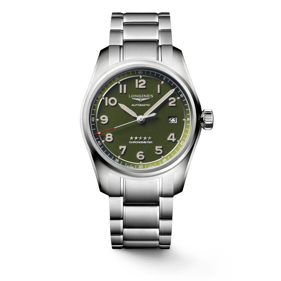 Longines Spirit 40mm Cadran Vert Mat - L3.810.4.03.6
