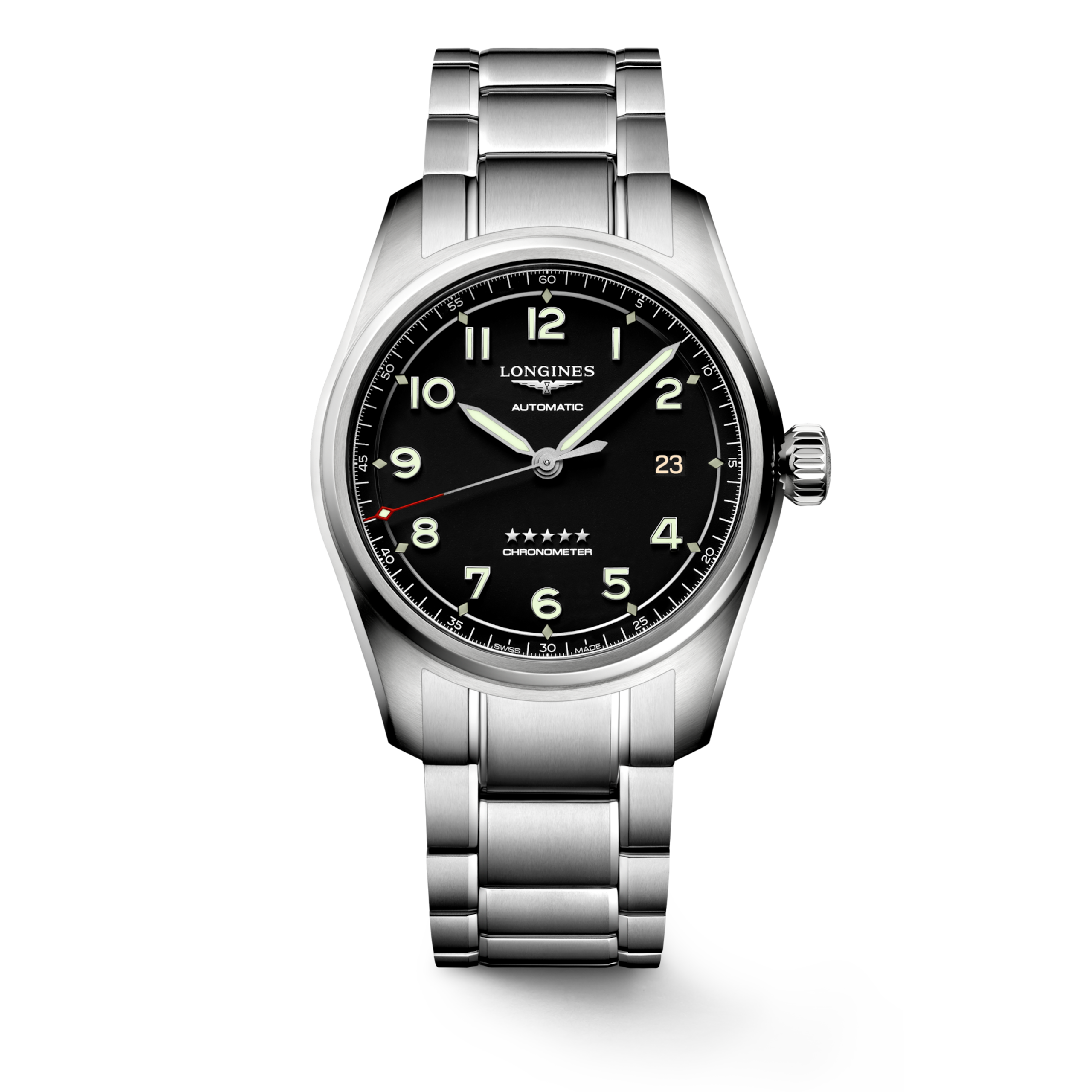 Longines SPIRIT automatic stainless steel Watch - L3.810.4.53.6