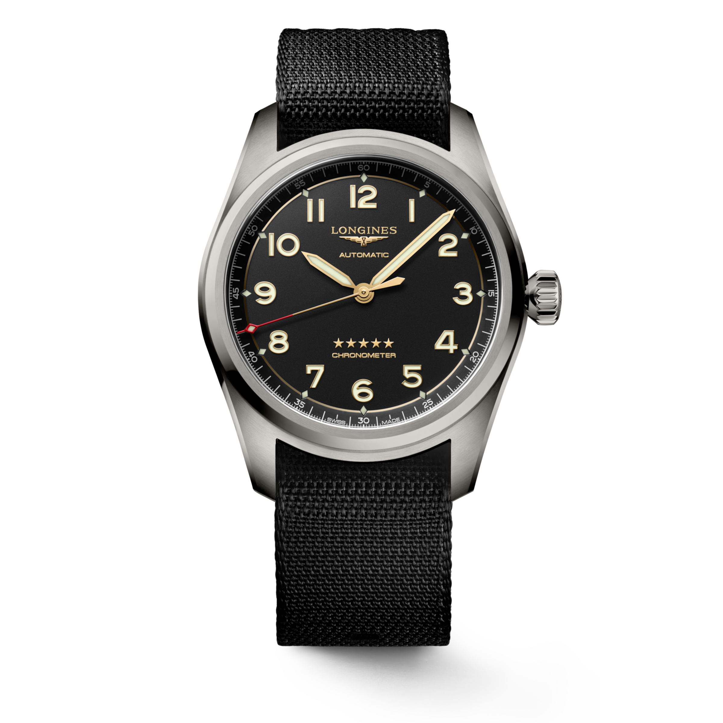 Longines SPIRIT Automatic Titanium Watch - L3.811.1.53.2