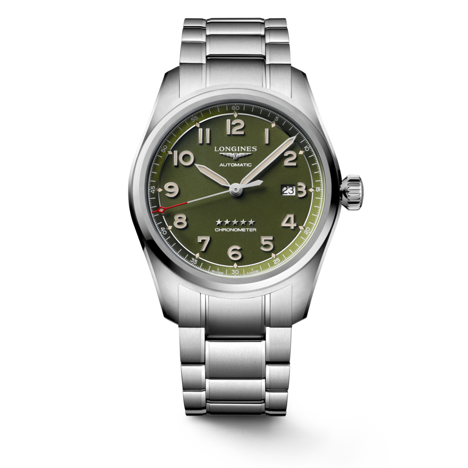 Longines Spirit 42mm Cadran Vert Mat - L3.811.4.03.6