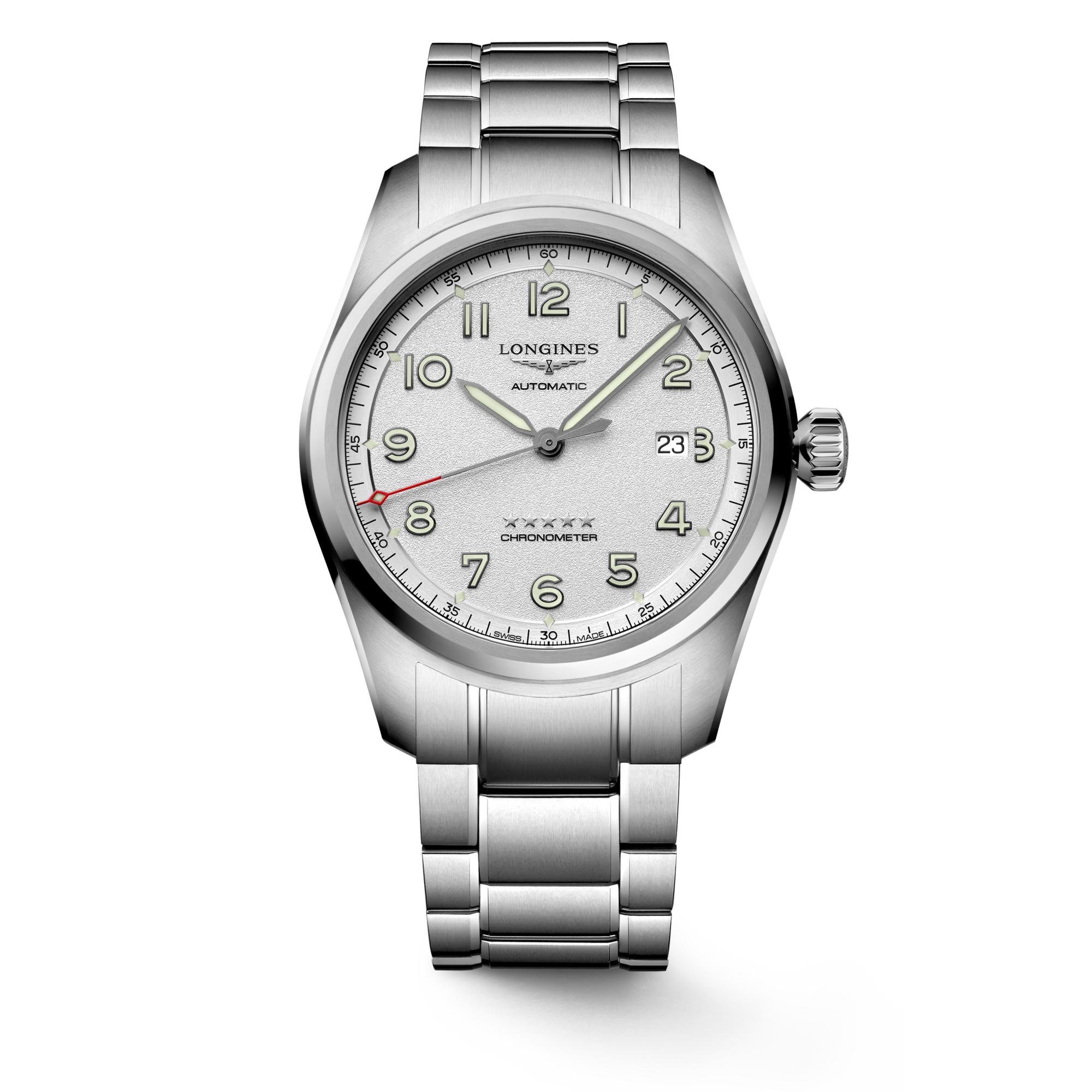 LONGINES SPIRIT Automatic, Stainless Steel, Opaline Ivory Dial