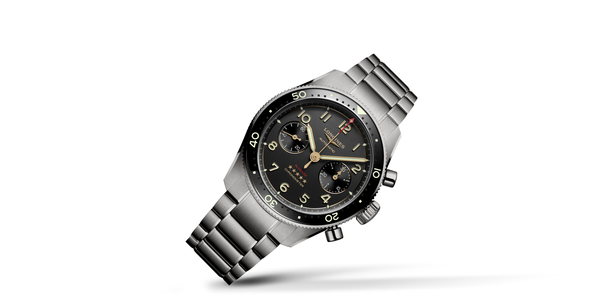 LONGINES SPIRIT FLYBACK TITANIUM Automatic, Titanium And Ceramic Bezel ...