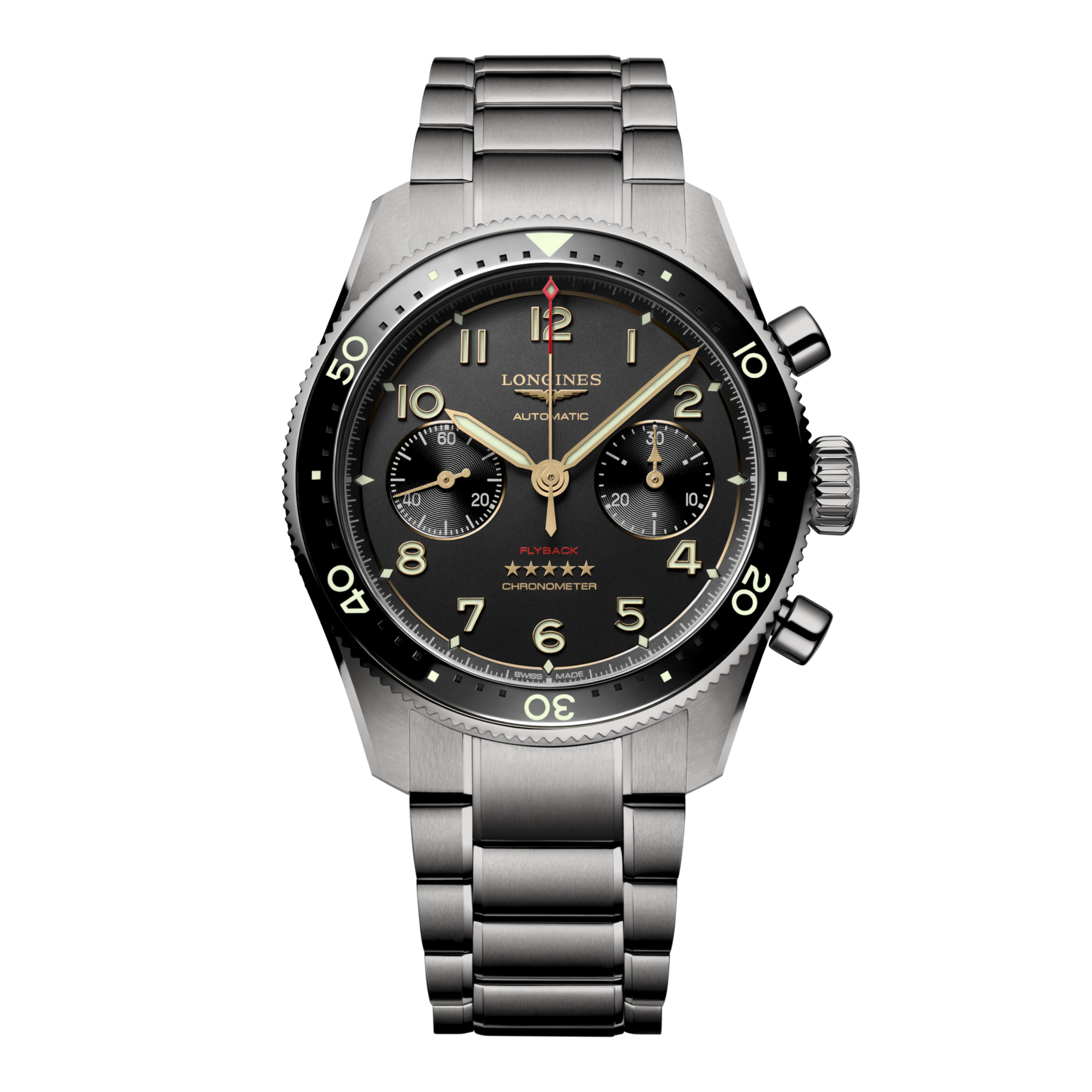 LONGINES SPIRIT FLYBACK TITANIUM