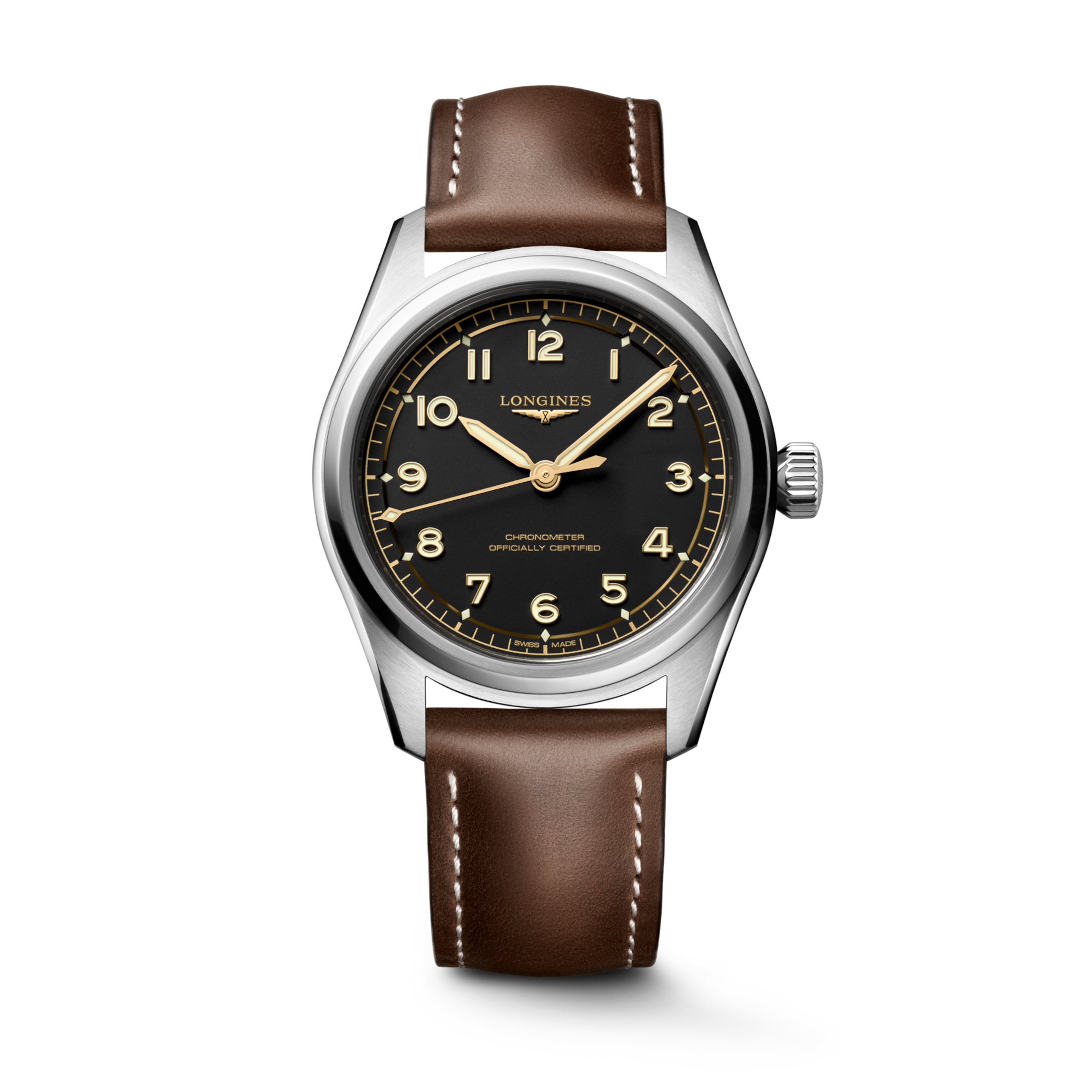 Longines SPIRIT PILOT automatic stainless steel Watch - L3.809.4.53.2