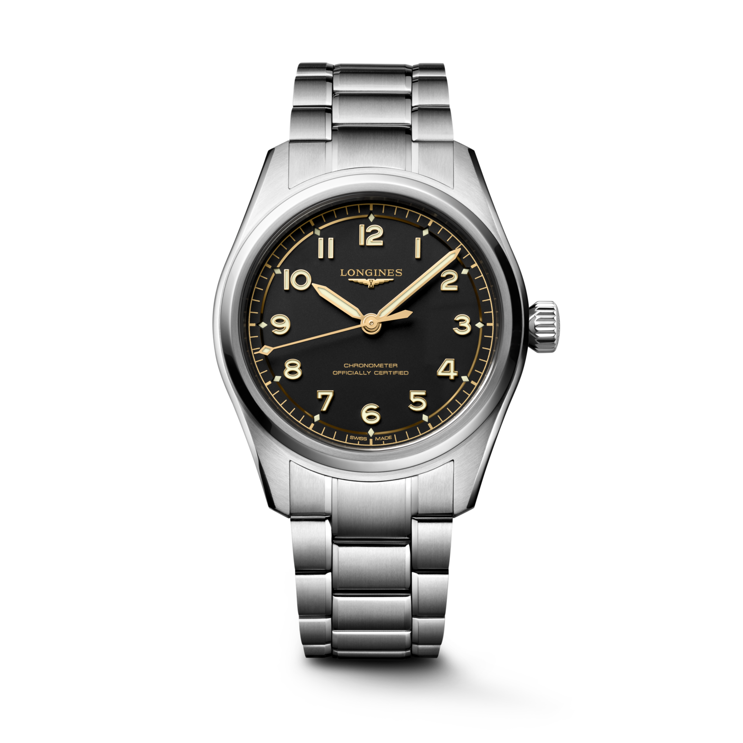 Longines SPIRIT PILOT automatic stainless steel Watch - L3.809.4.53.6