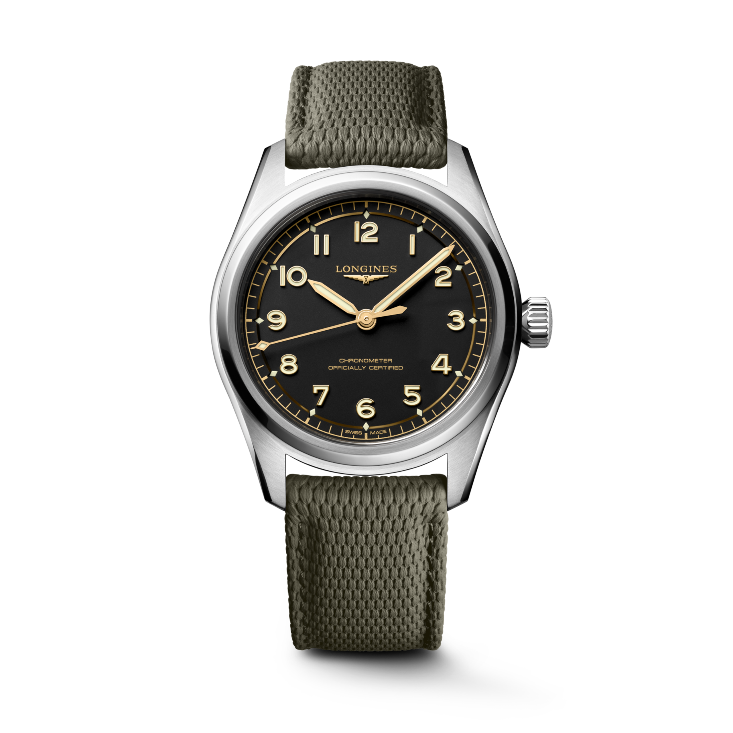 Longines SPIRIT PILOT automatic stainless steel Watch - L3.809.4.53.9