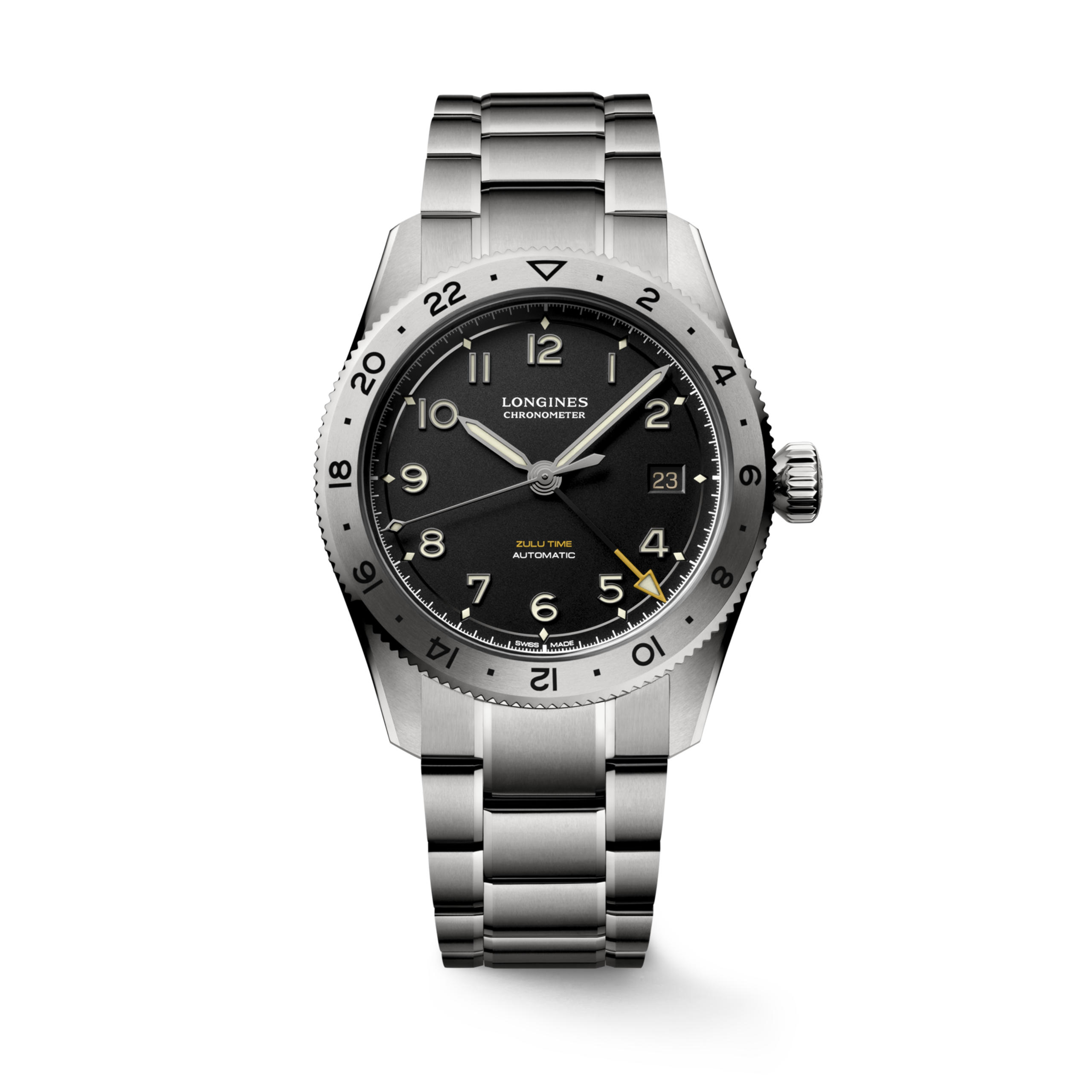 Longines SPIRIT ZULU TIME Automatic Titanium Watch - L3.802.1.59.6